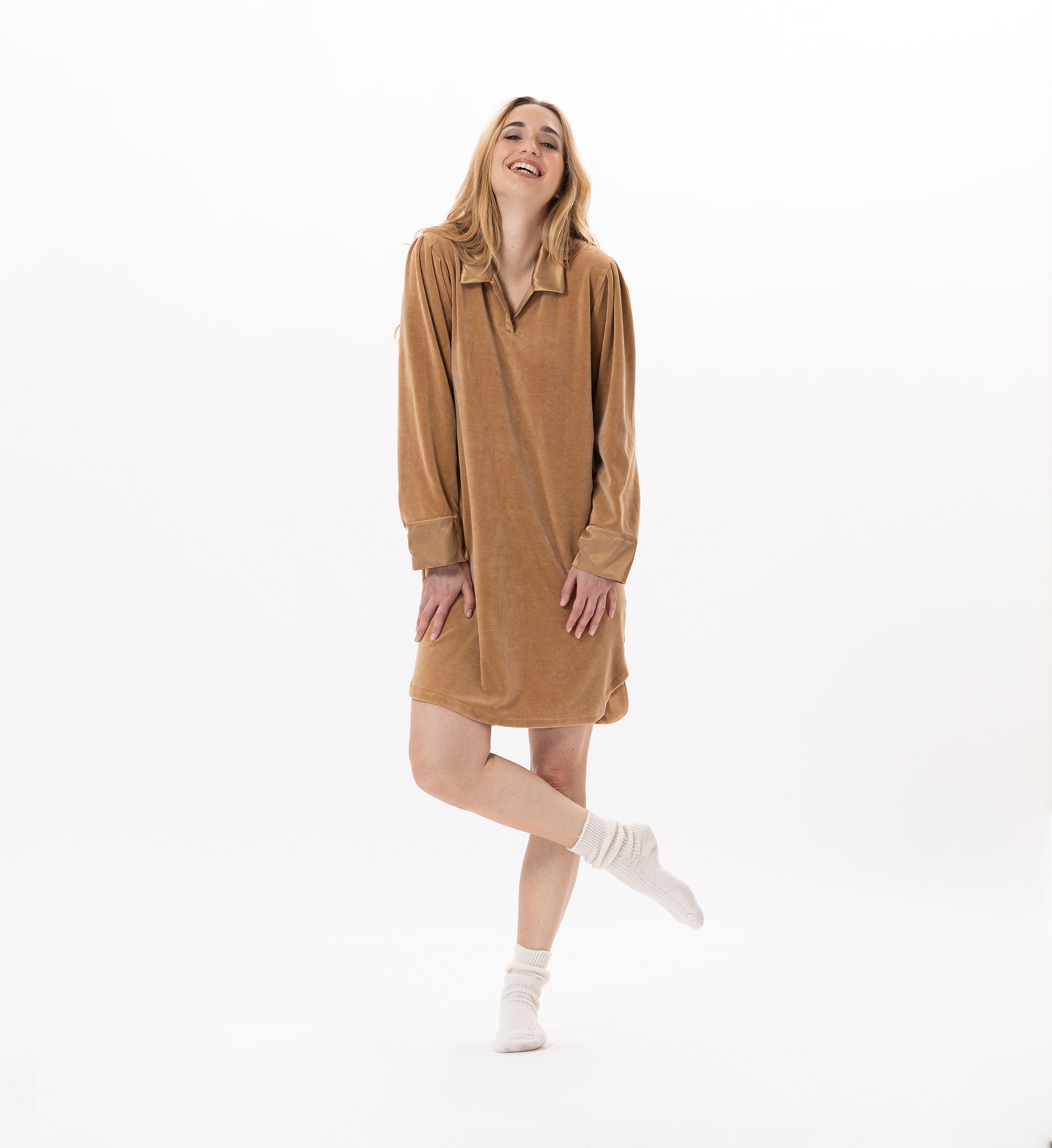 Velvet dress LE CHAT Golden