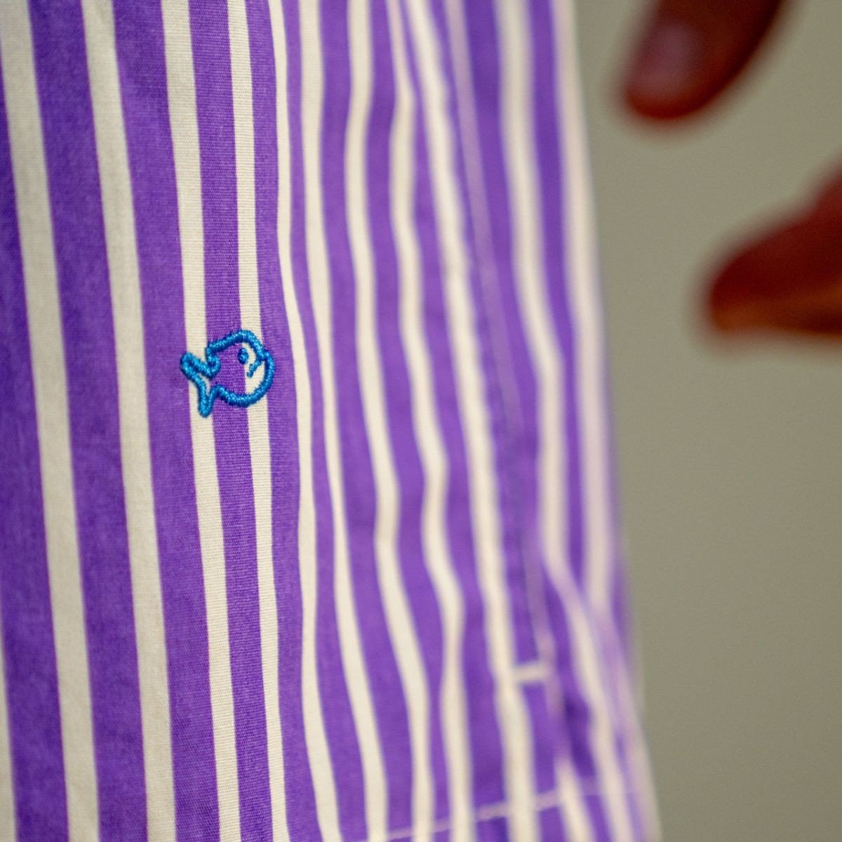 Organic cotton boxer shorts BILLYBELT Purple