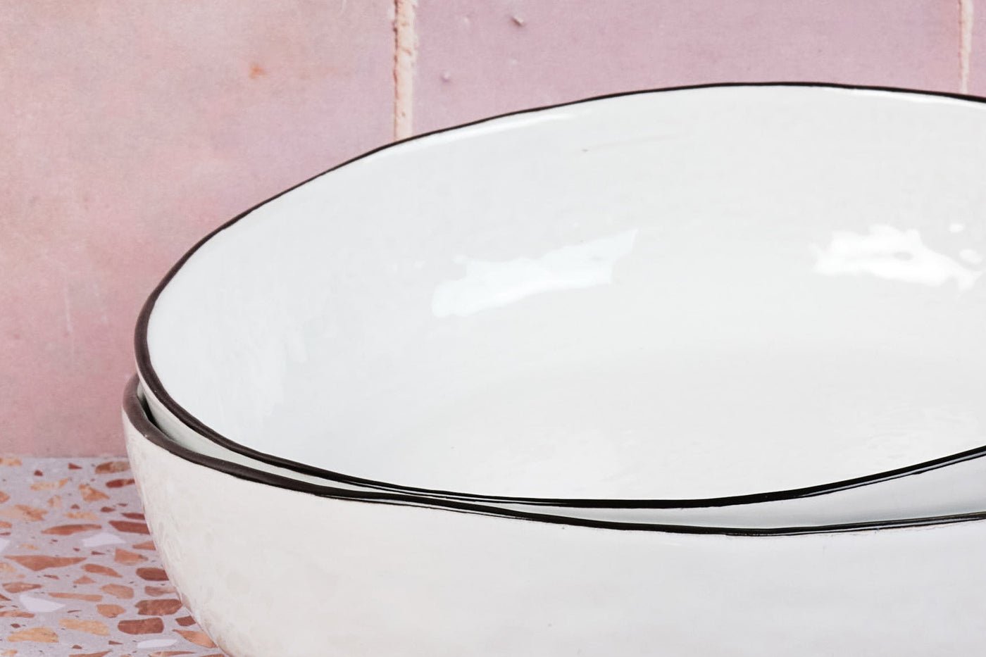 Deep plate pure ø21.5cm - 4 pieces - snow white BJORN White