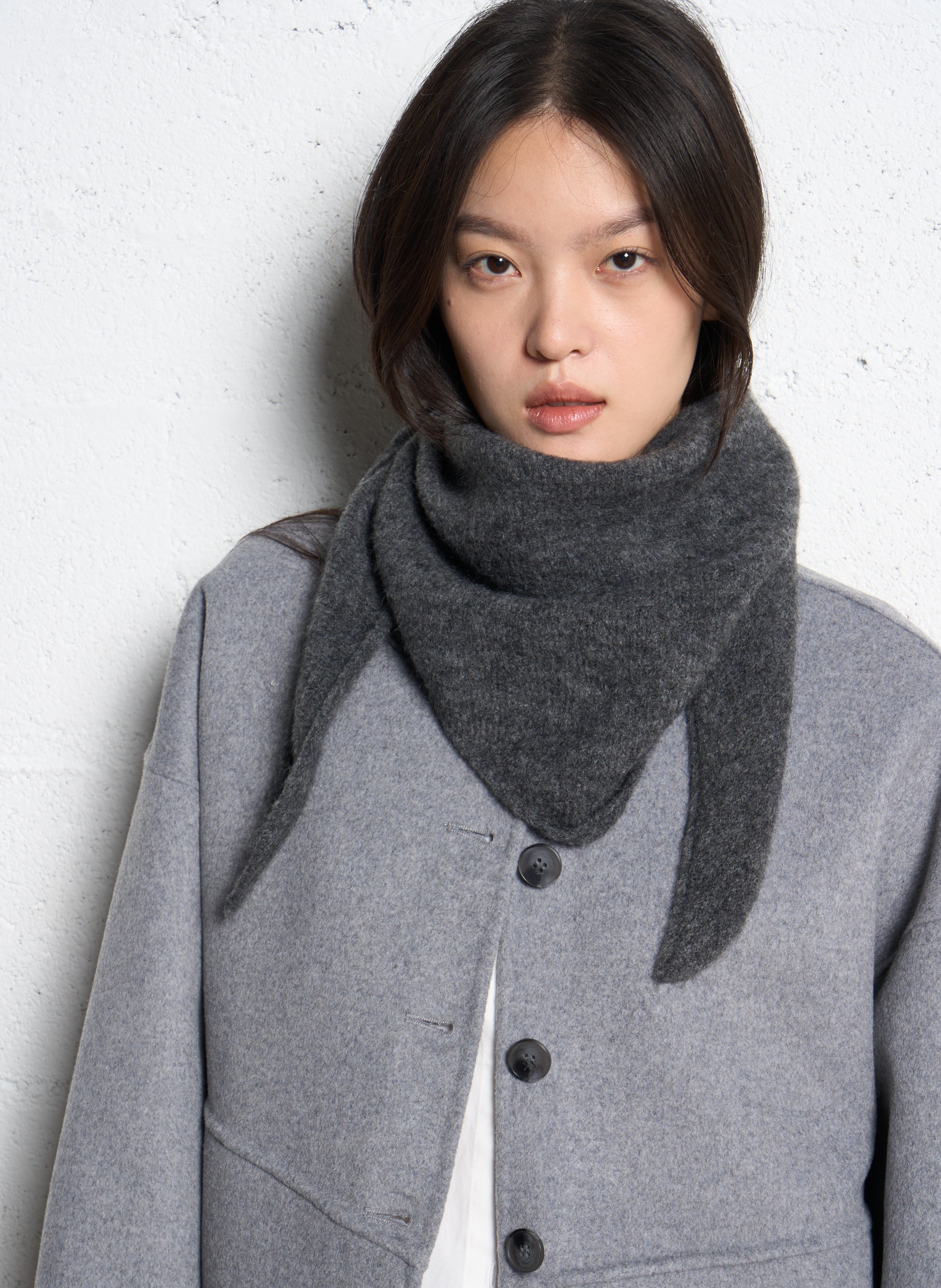 Wool and mohair scarf SUNCOO