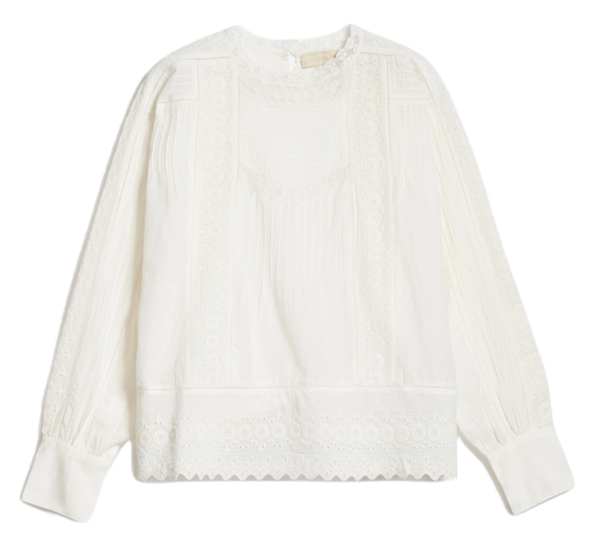 Top met ronde hals - katoenblend VANESSA BRUNO Wit