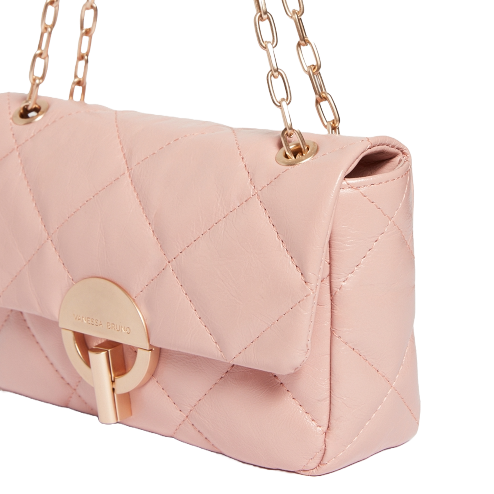 Dori leather shoulder bag VANESSA BRUNO Pink