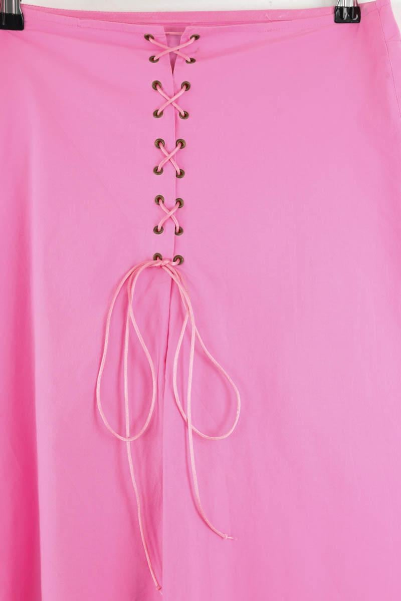 Cotton skirt TARA JARMON - Seconde Main Pink