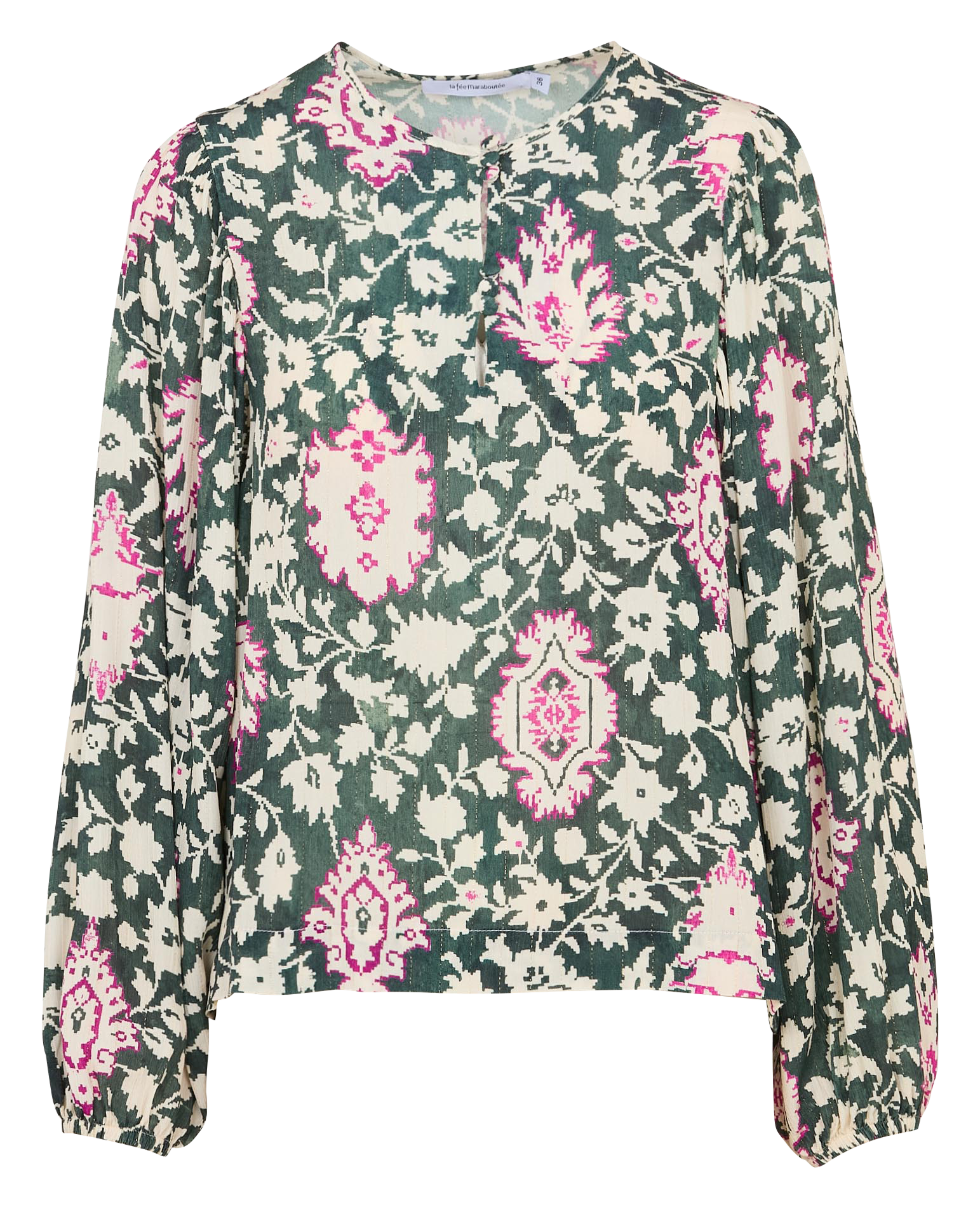 Oversized printed blouse LA FEE MARABOUTEE Blue