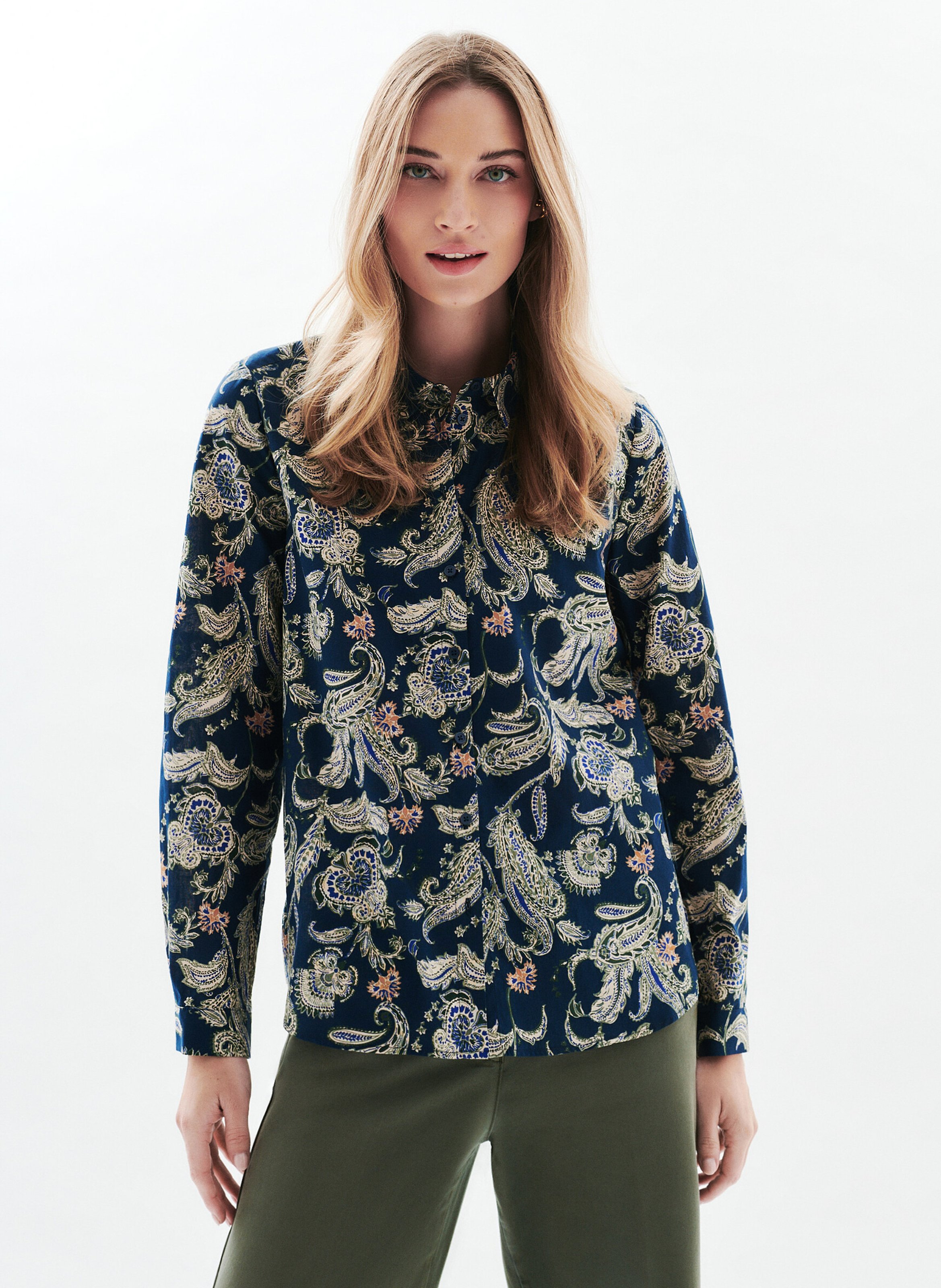 Chemise col classique imprimée CAROLL