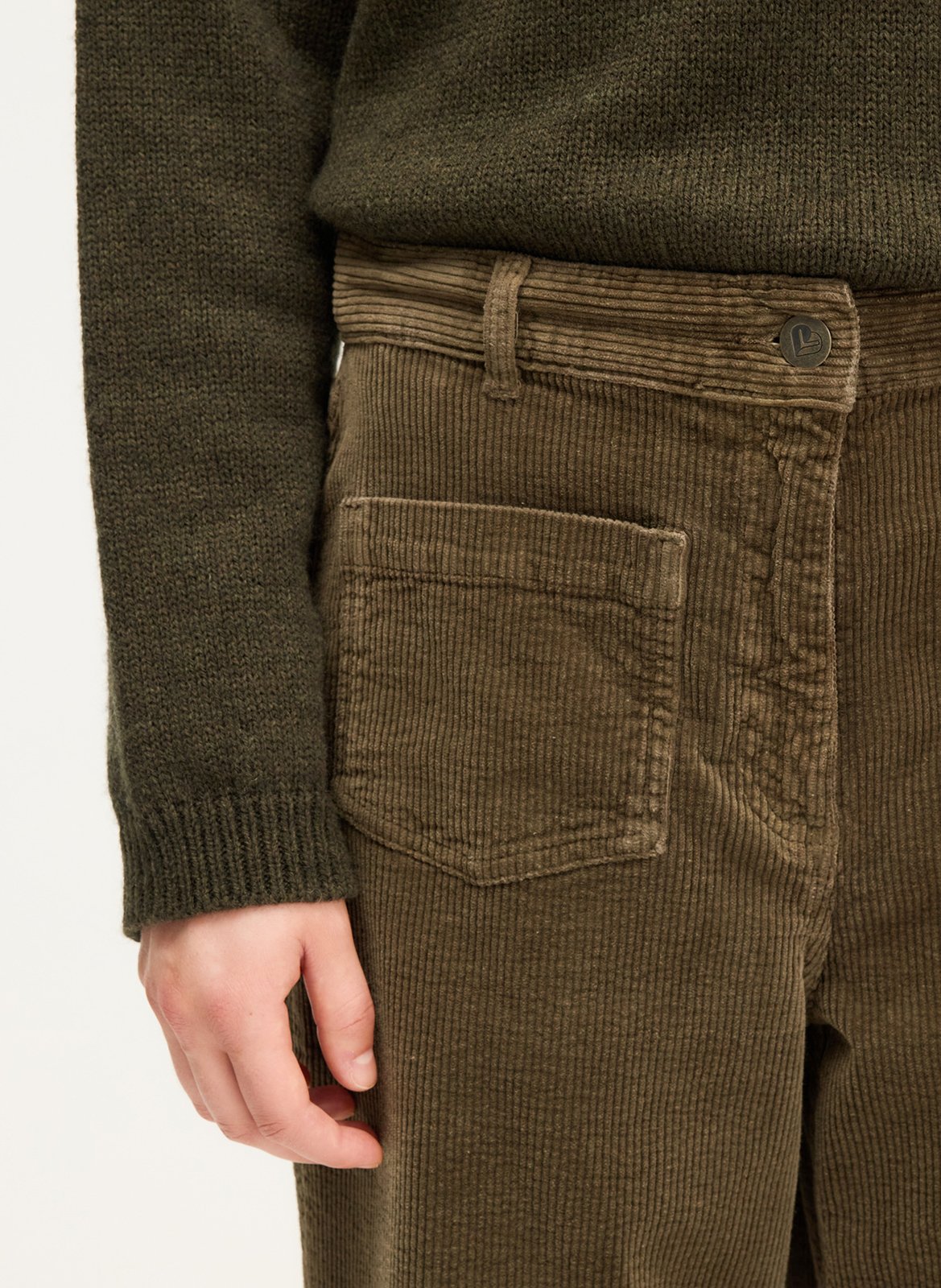 Chino van katoenmix PABLO Kaki