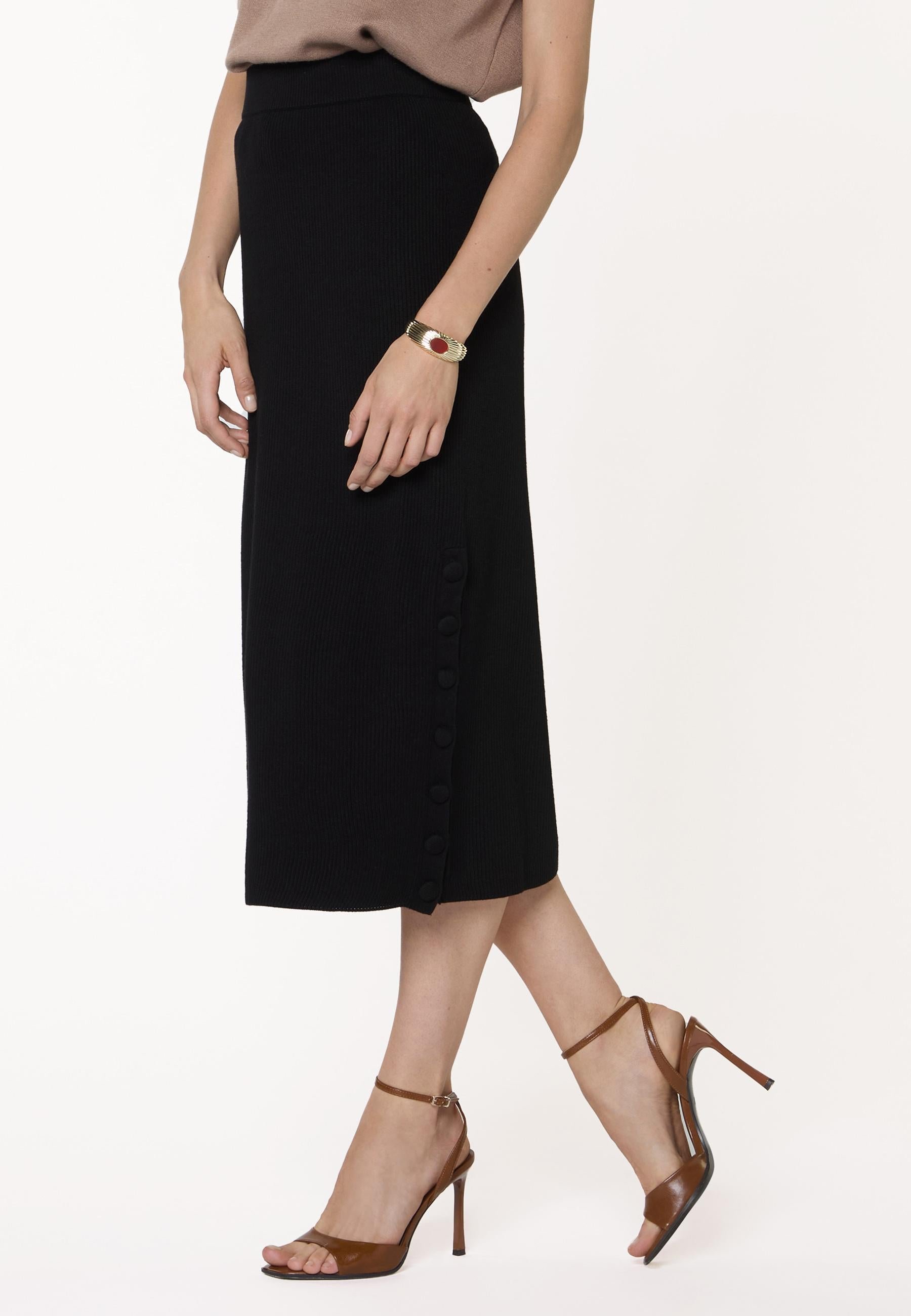 Long knit skirt RODIER Black