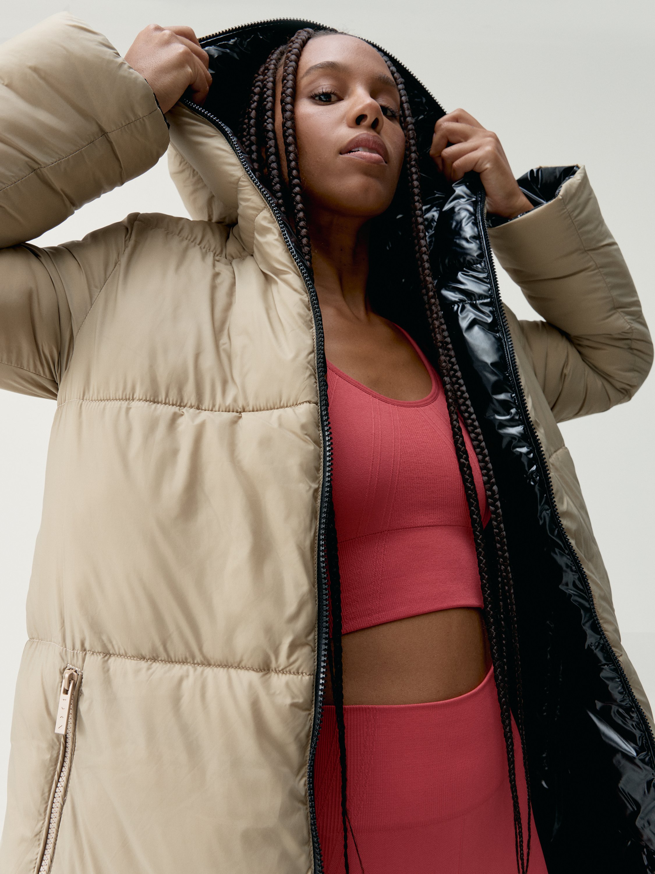 Zip-up performance athleisure sports jacket BORN LIVING YOGA Black