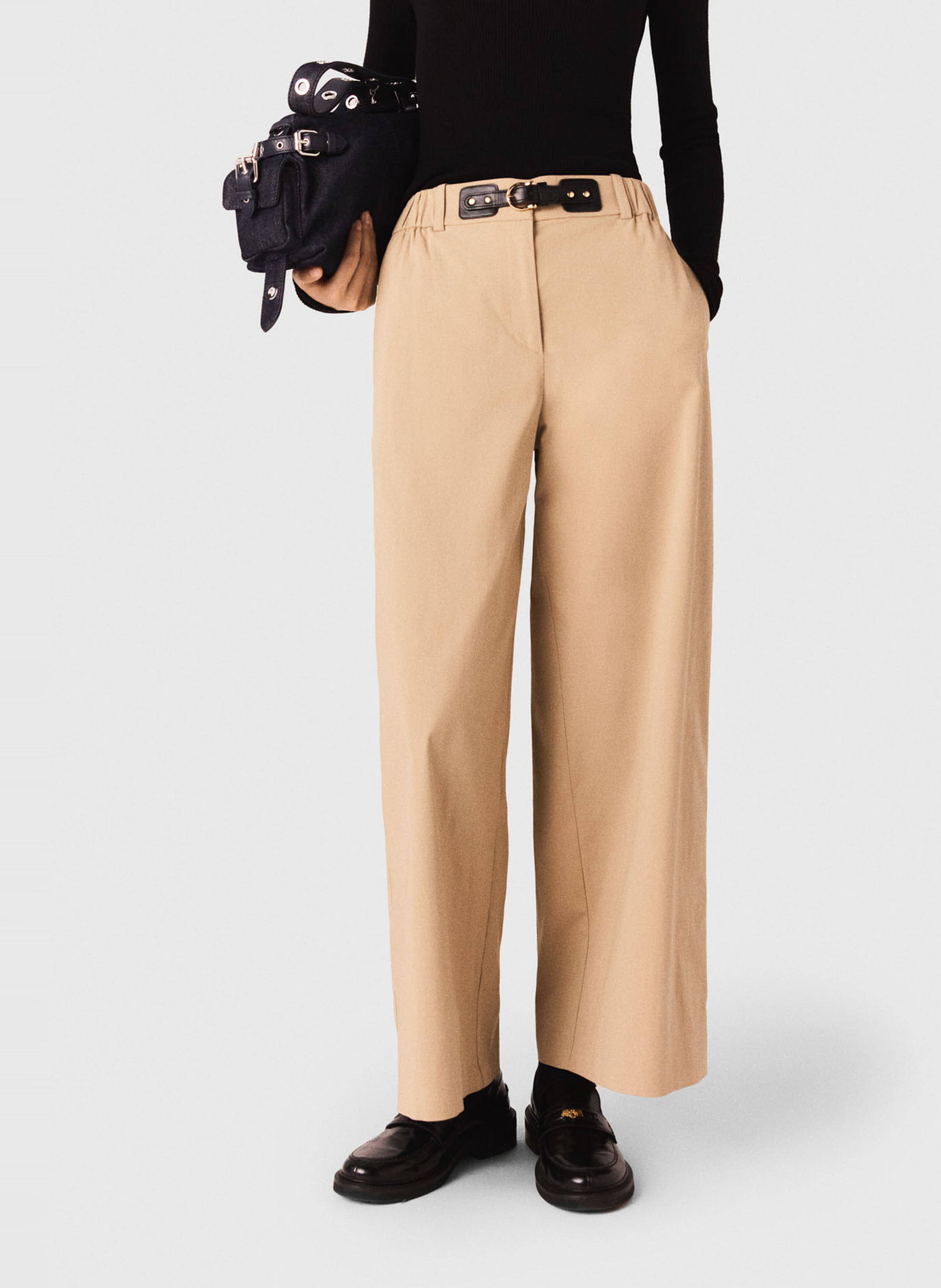 Chino van katoenmix MAJE Beige