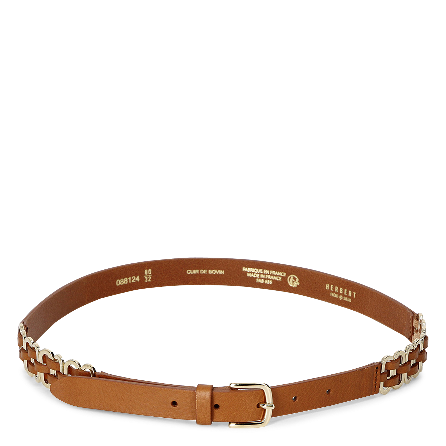 - Mit Schnalle zu schlieen. - Breite: 3 cm.  HERBERT FRERE SOEUR Braun