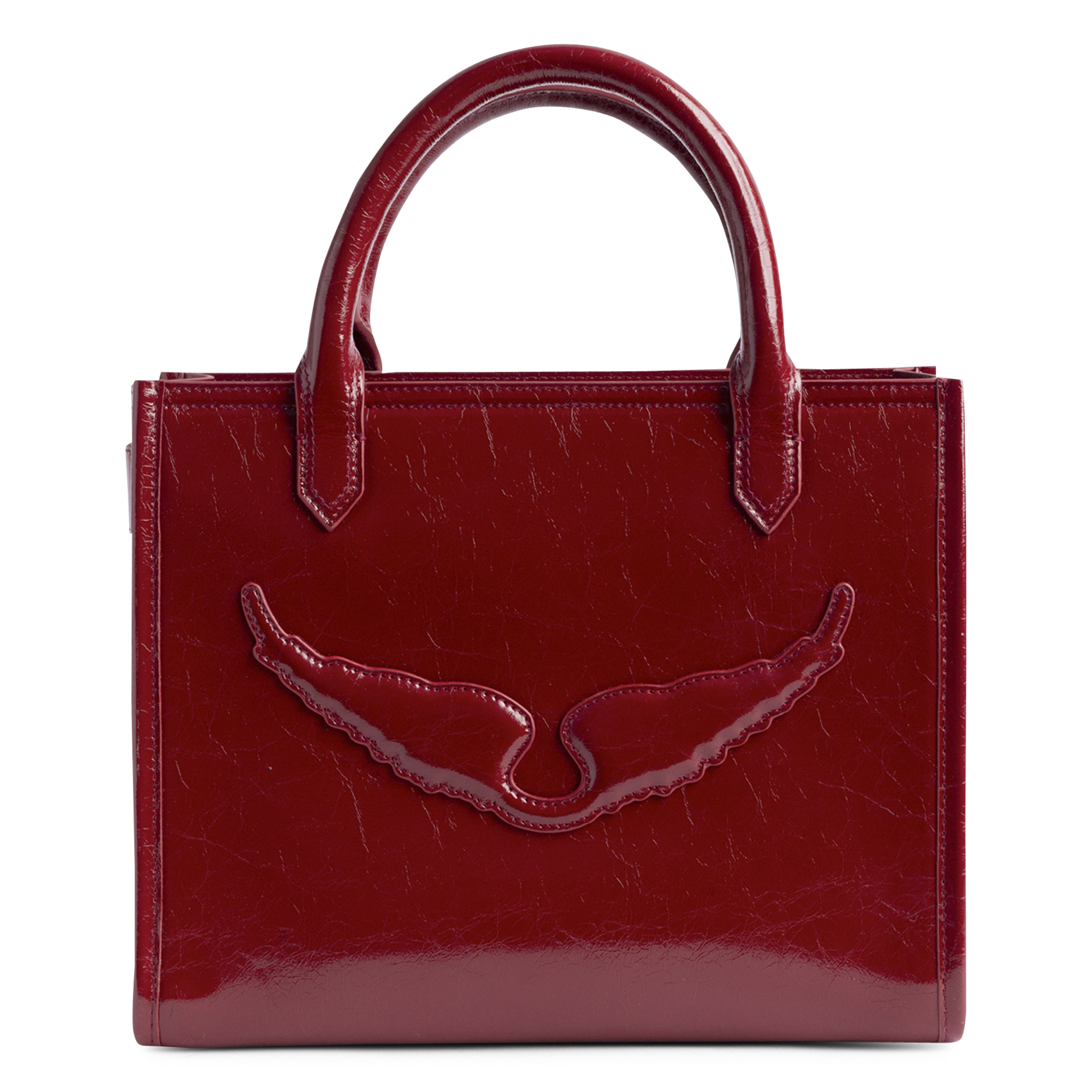 Sac bandoulière en cuir ZADIG&VOLTAIRE Rouge