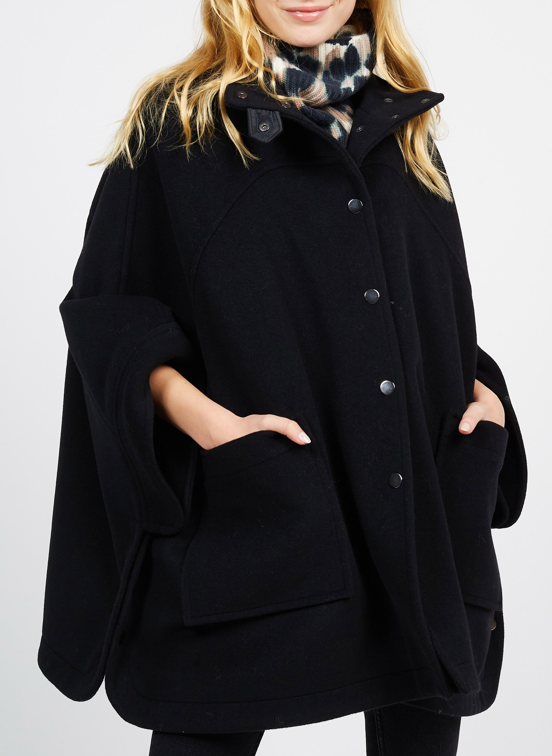 Col amovible en cachemire imprimé KOON