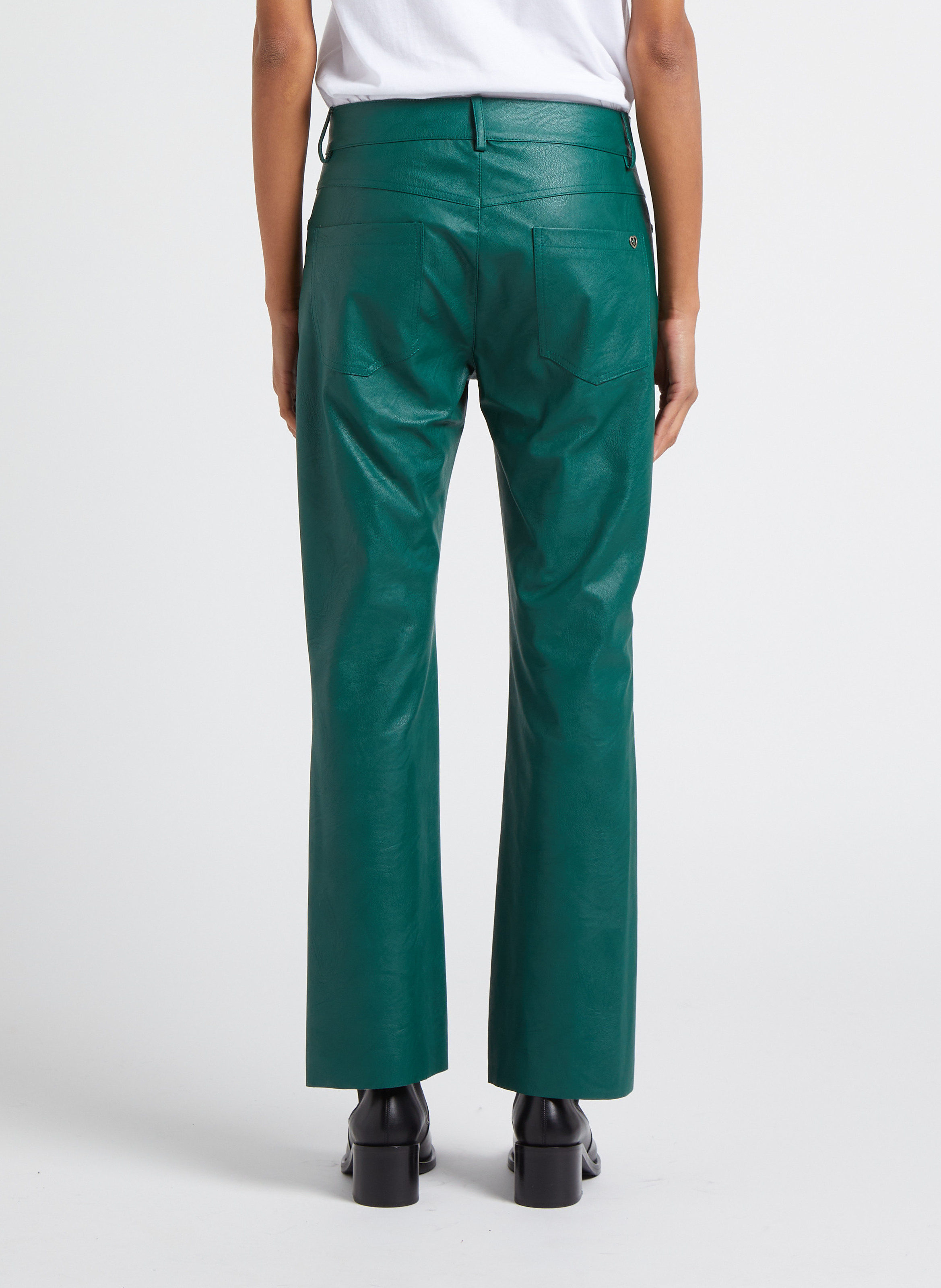 Pantalon flare taille normale PLEASE Vert