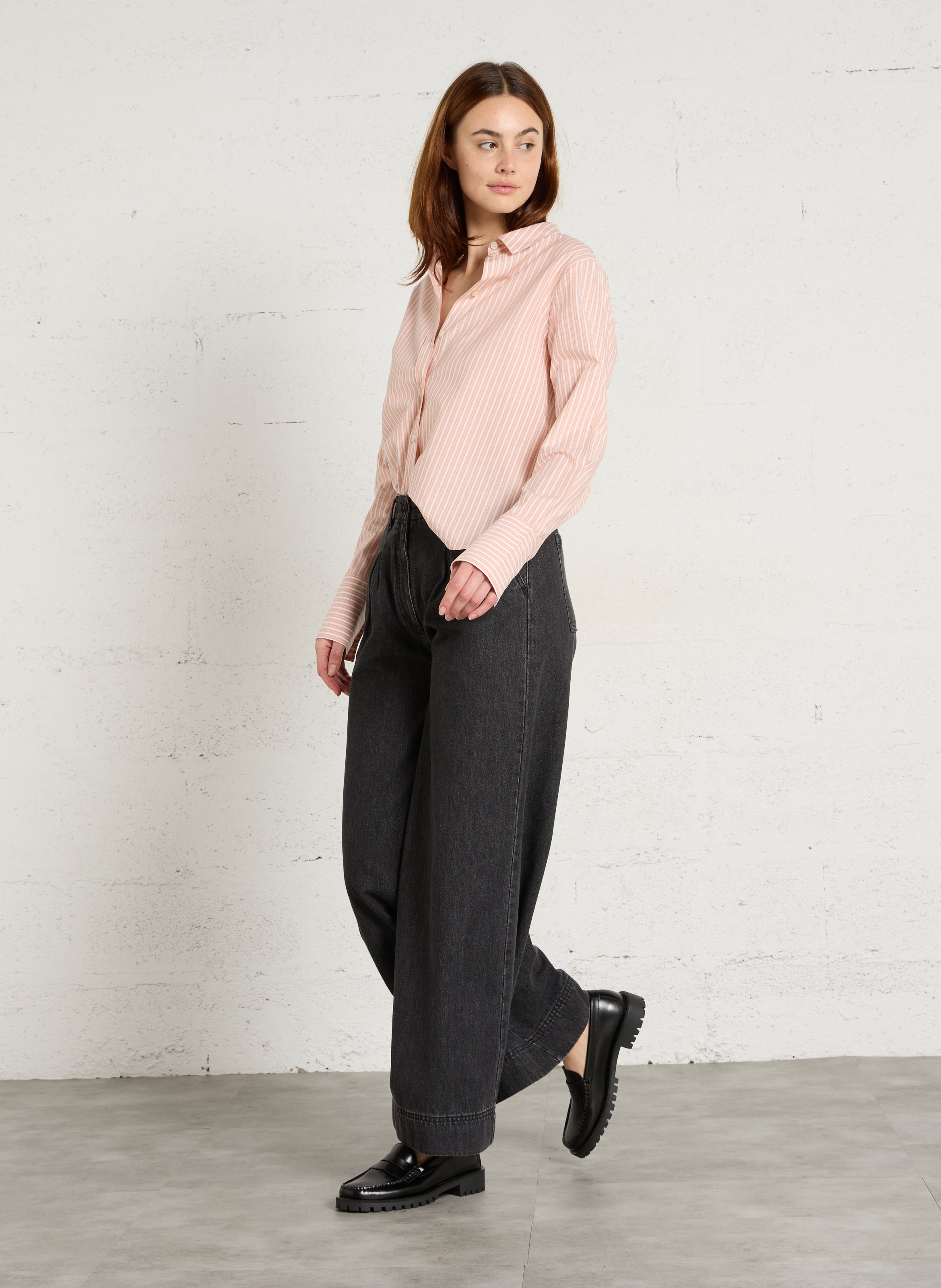 Striped shirt with classic collar RUE DE TOKYO Multicolored