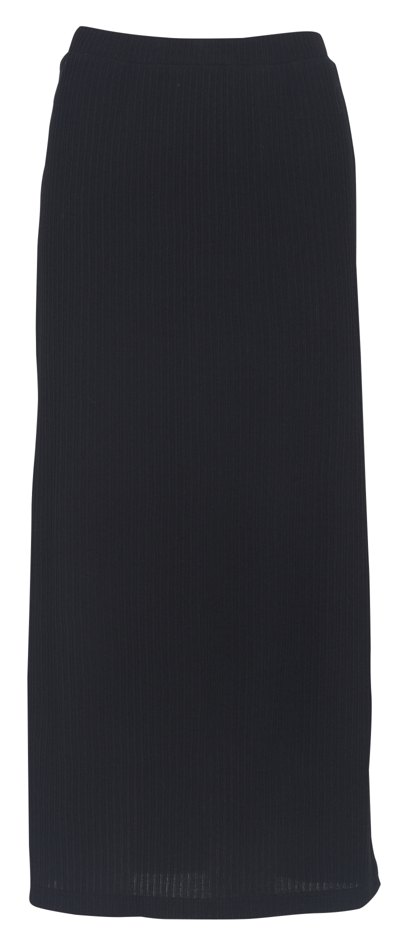 Jupe longue droite côtelée unie ACOTE Noir