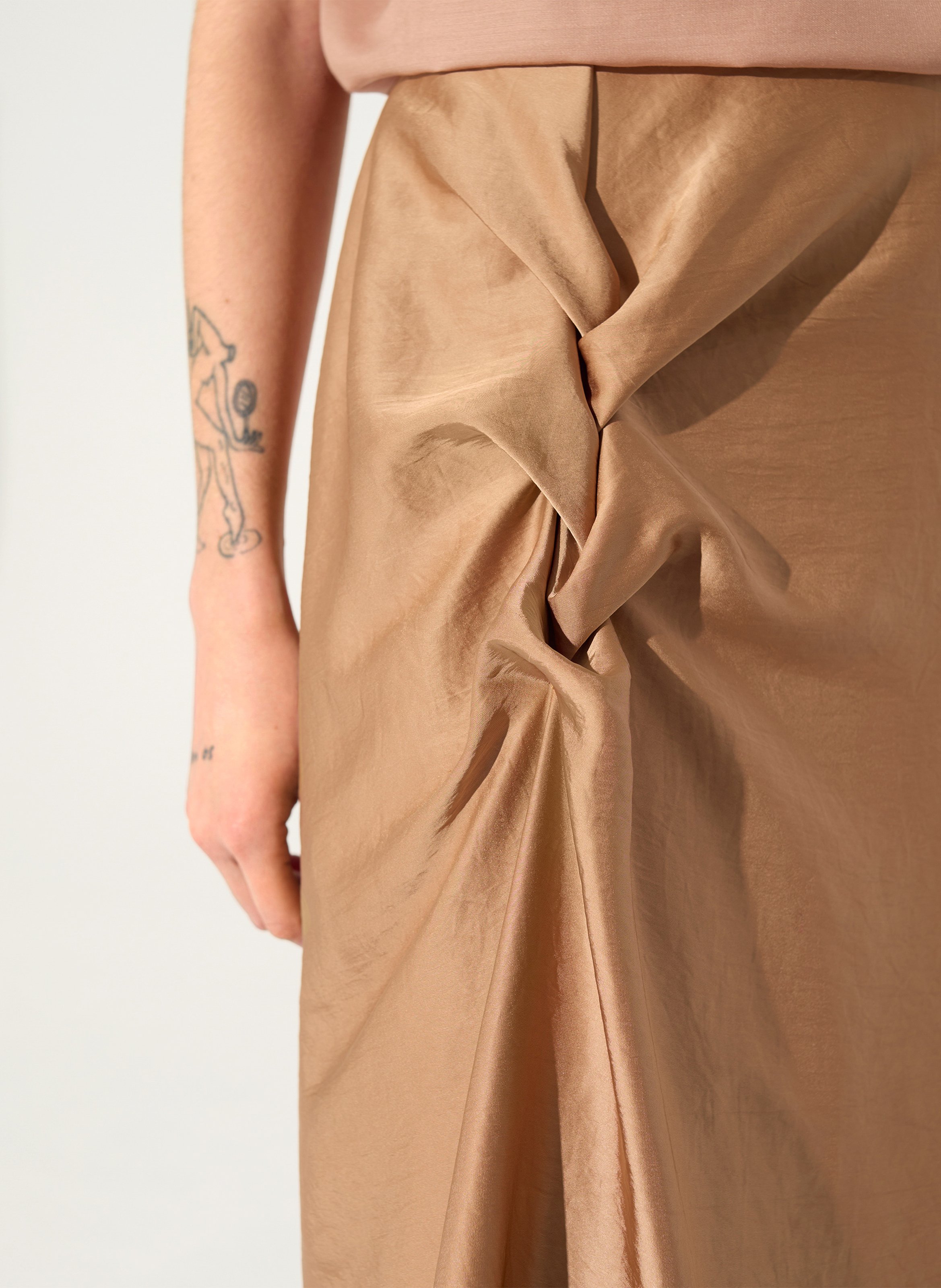 Ausgestellter Midi-Rock COTELAC Rot