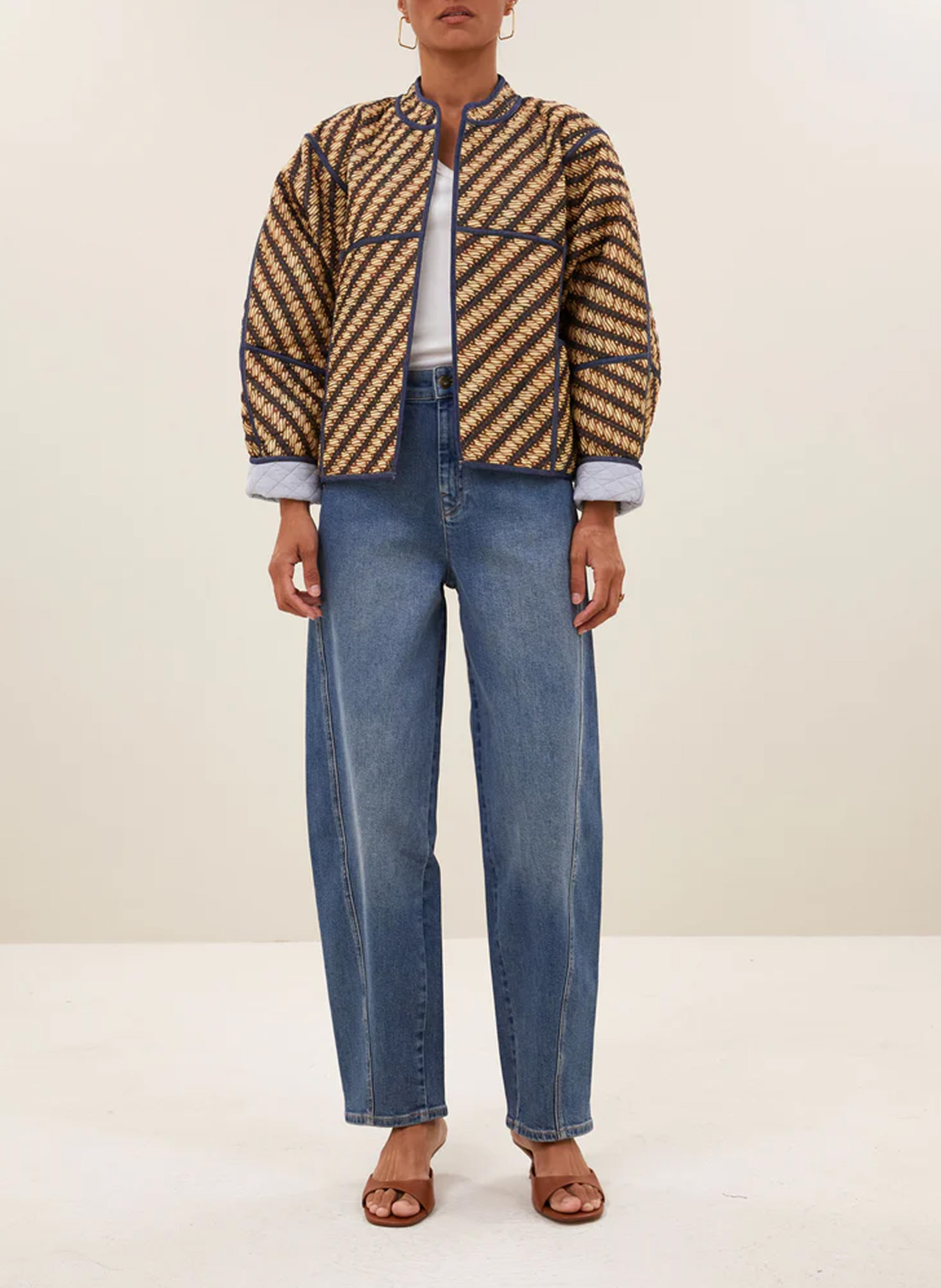 Veste col montant en coton bio  BY BAR Multicolore