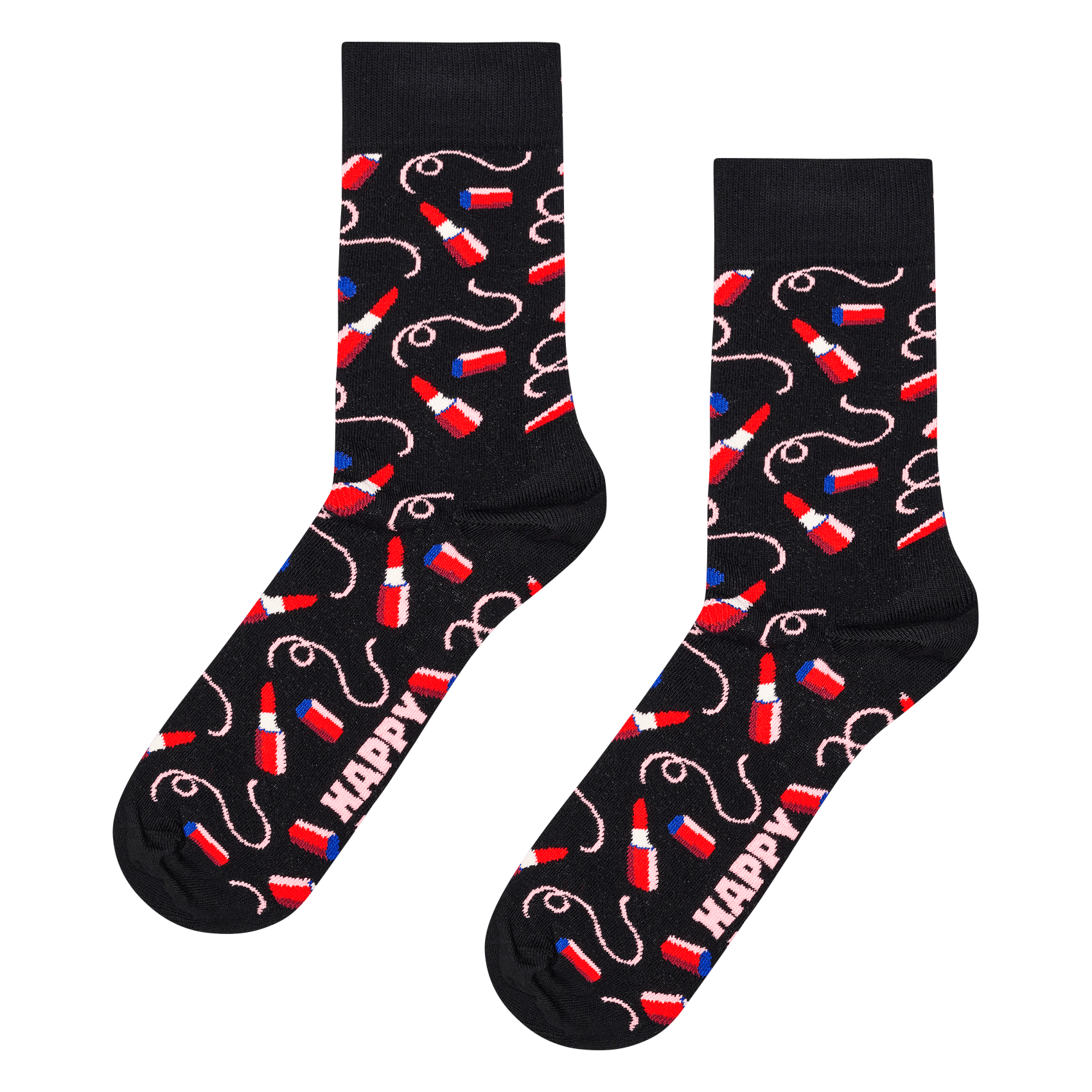 Socken aus Baumwoll-Mix mit Print HAPPY SOCKS Schwarz