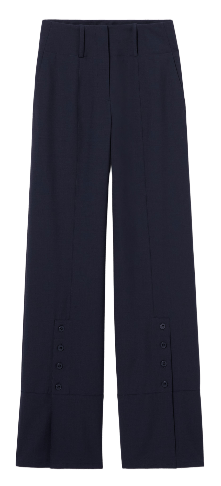 Bandplooibroek met hoge taille CLAUDIE PIERLOT Blauw