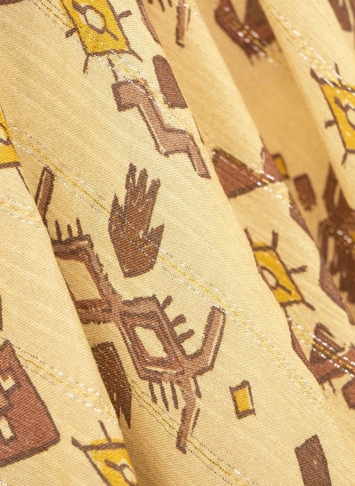 Poncho imprimé col v  BA&SH Jaune