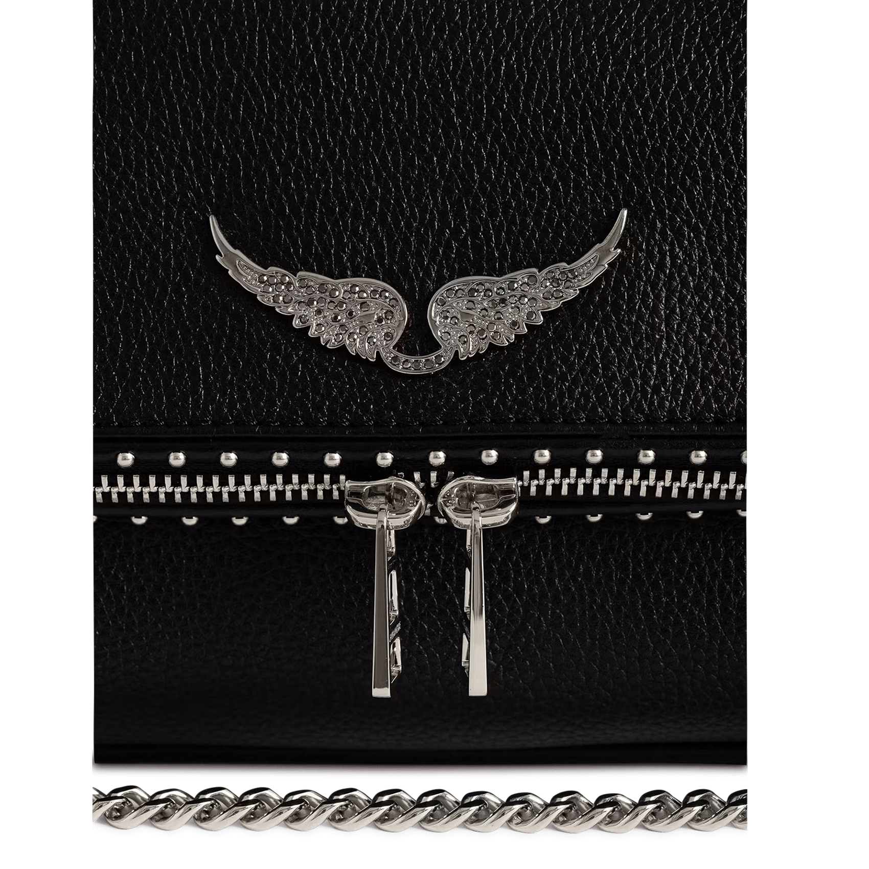 Umhängetasche aus Leder ZADIG&VOLTAIRE Schwarz