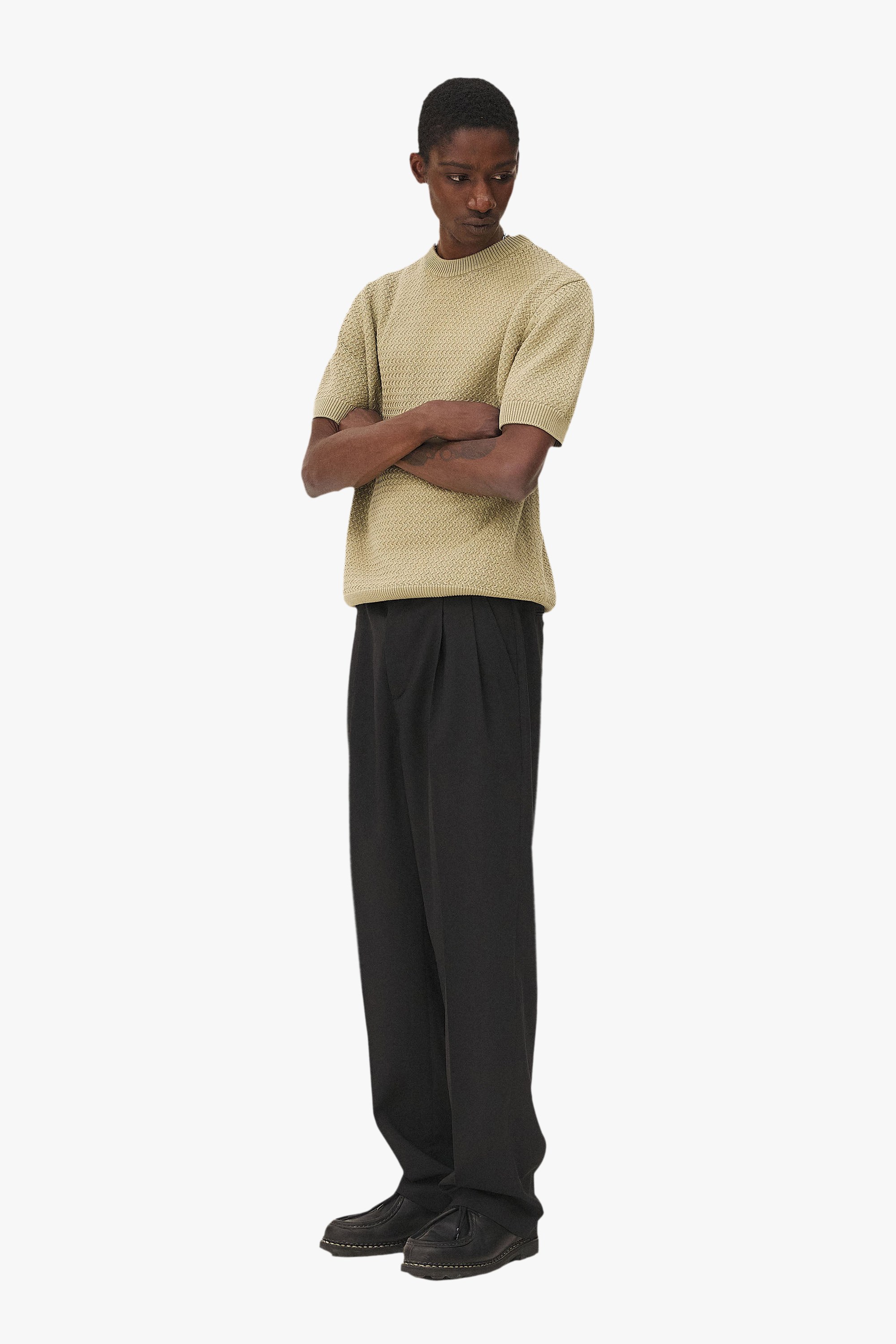 Clyde pleated trousers Noyoco Black