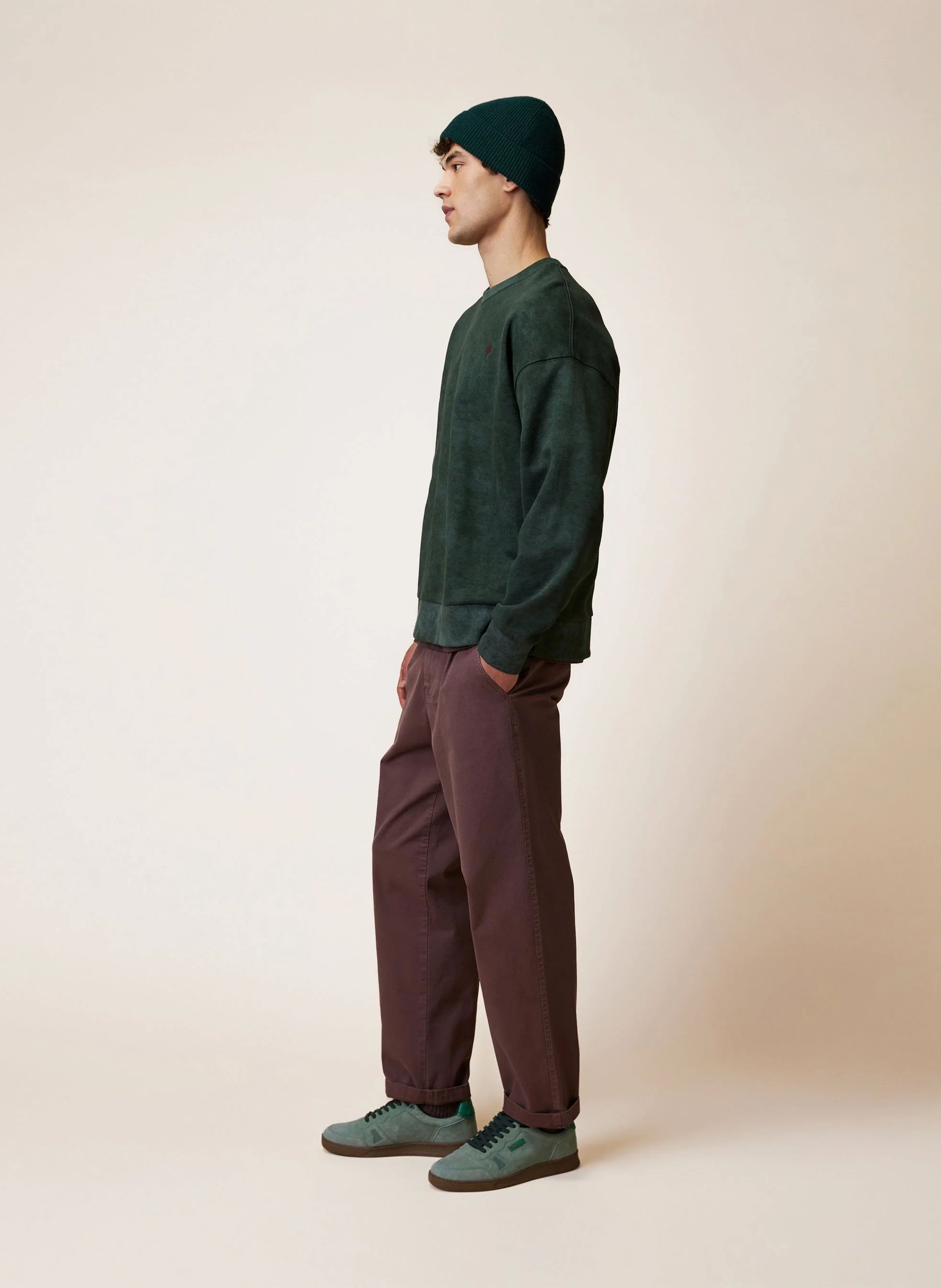 Round-neck sweatshirt FAGUO Green