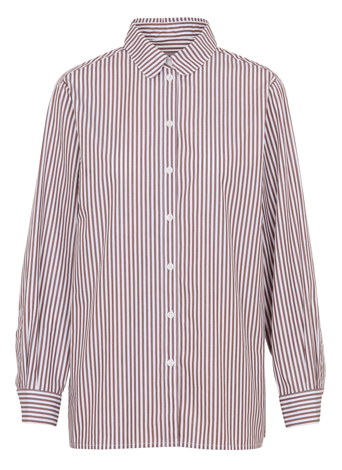 Chemise col classique en coton bio SUZIE WINKLE Marron