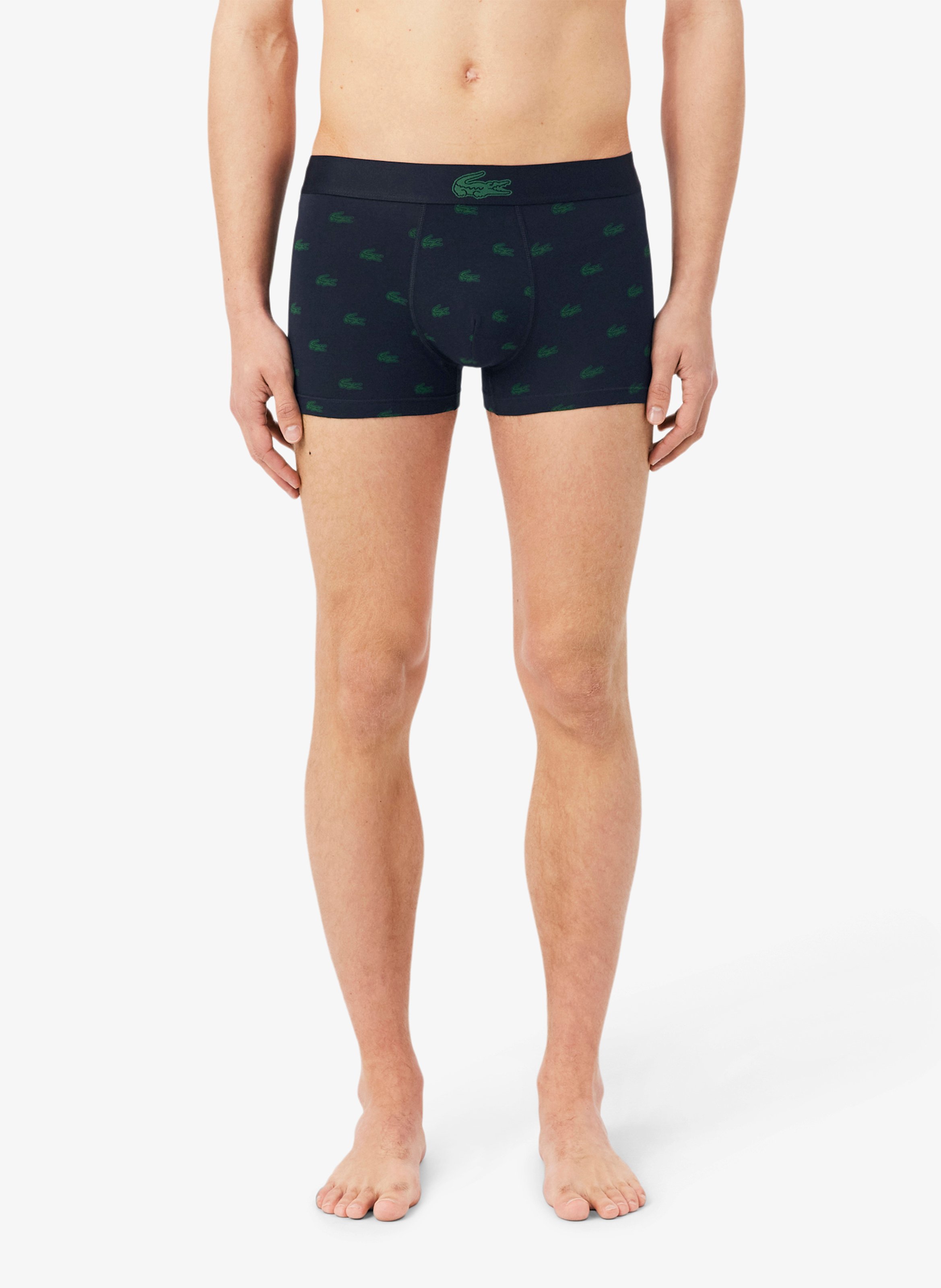 Set of 3 short boxer briefs in blended cotton LACOSTE Multicolored