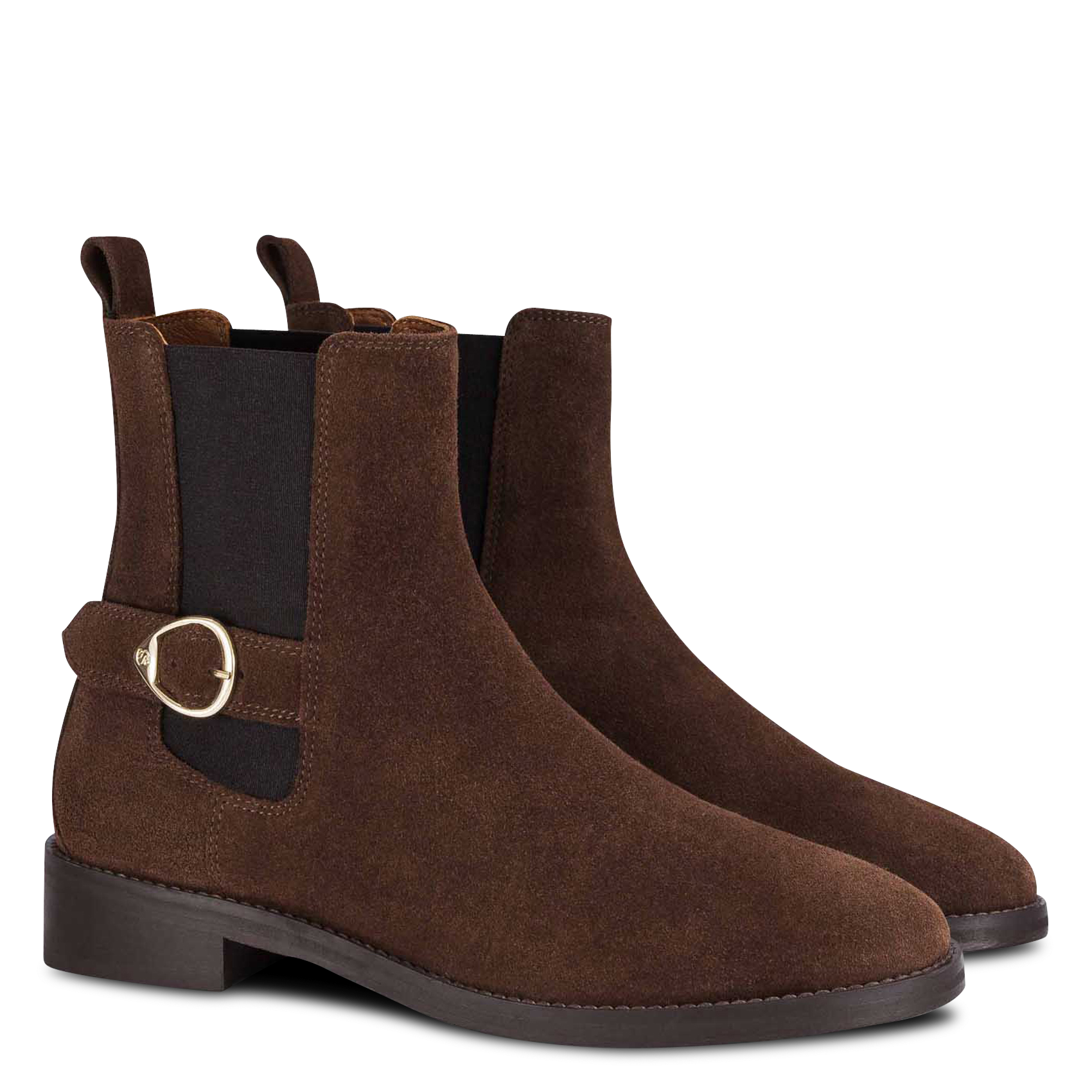 Lederstiefeletten SOCQUE PARIS Braun