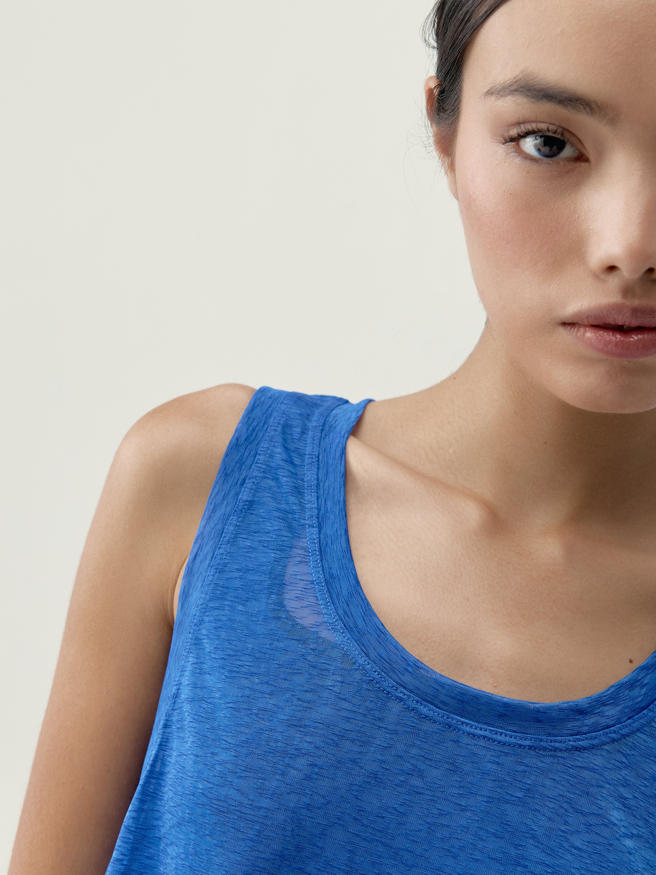 Sleeveless Performance Sports T-Shirt | Blue BORN Women