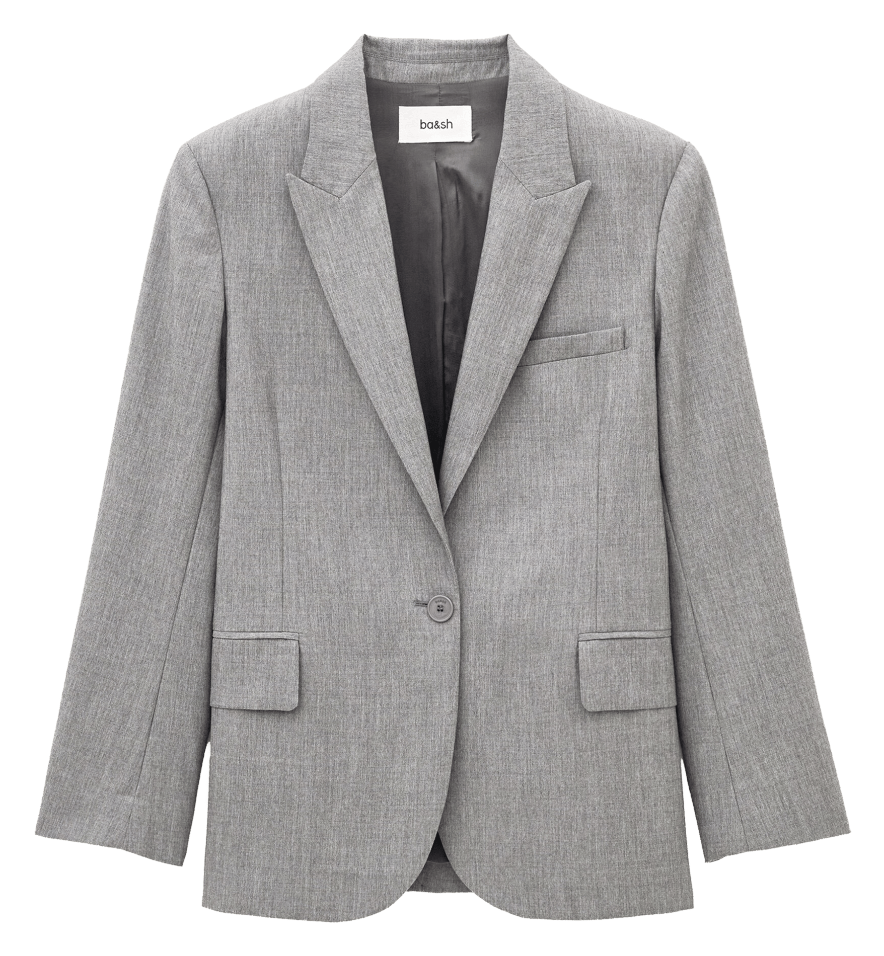 Veste tailleur oversize unie BA&SH Gris