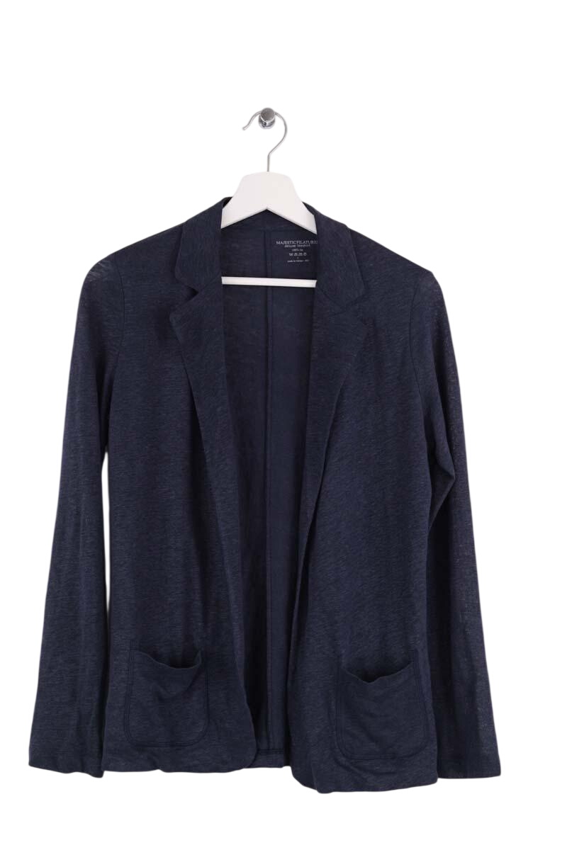 Cardigan MAJESTIC FILATURES - SECONDE MAIN Blue