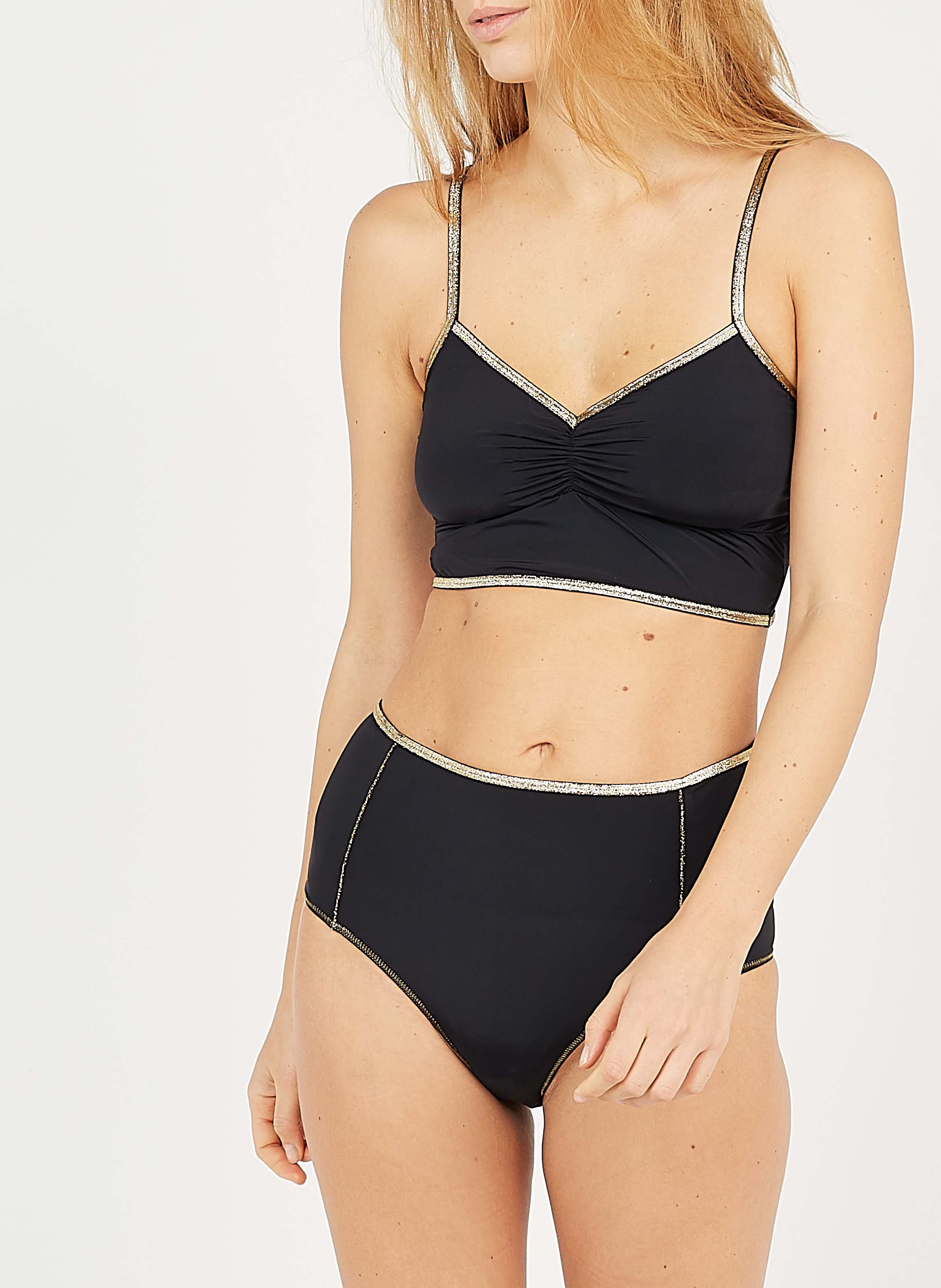 Microfiber bralette LA NOUVELLE Black