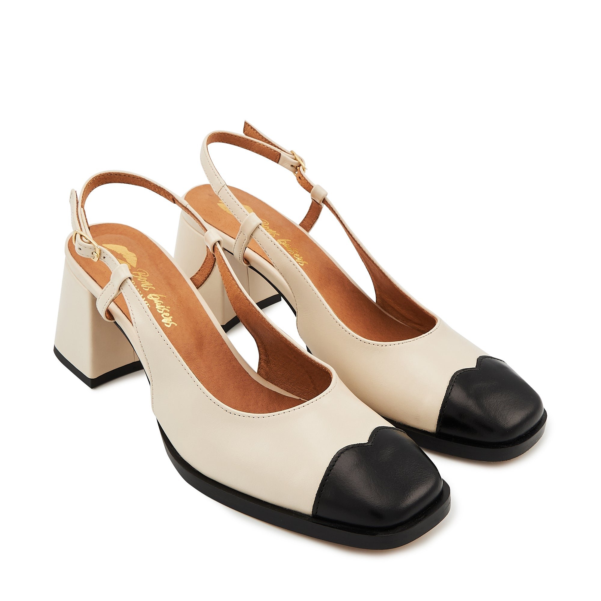 Leather pumps BONS BAISERS PARIS Beige