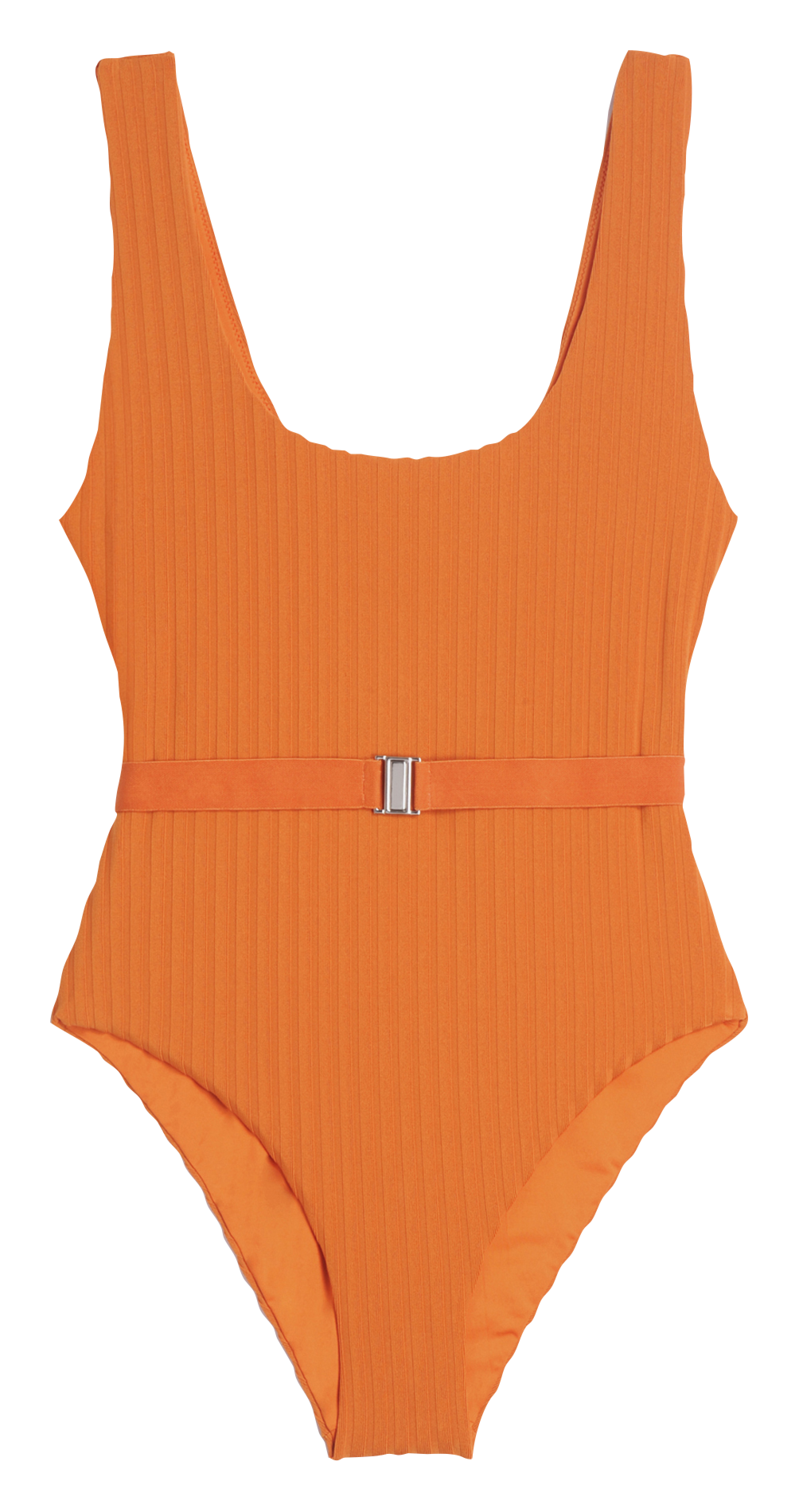 Gerippter Badeanzug ICONE Orange