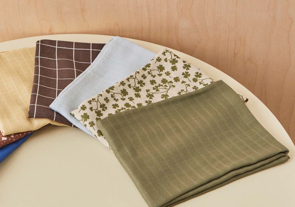 Organic cotton kitchen fabric OYOY LIVING DESIGN Grey