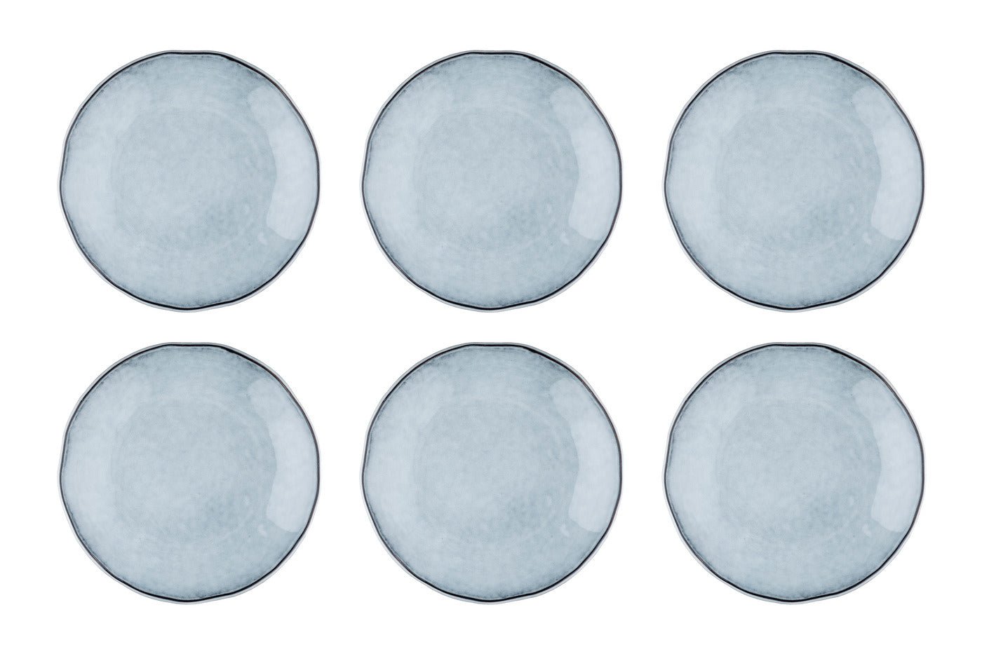 Cloud storm gray ø27cm plate - 6 pieces BJORN Grey
