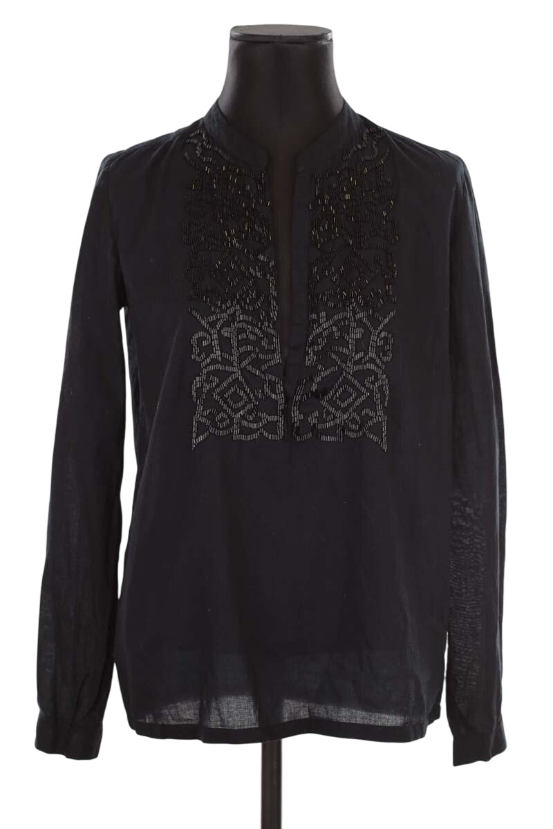 Cotton blouse ANTIK BATIK - Seconde Main Black