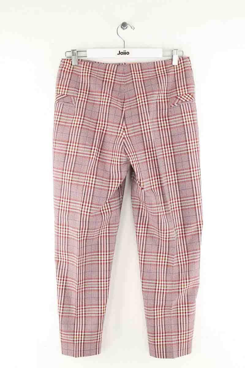 Burgundy straight-leg pants BIMBA Y LOLA - Seconde main Red