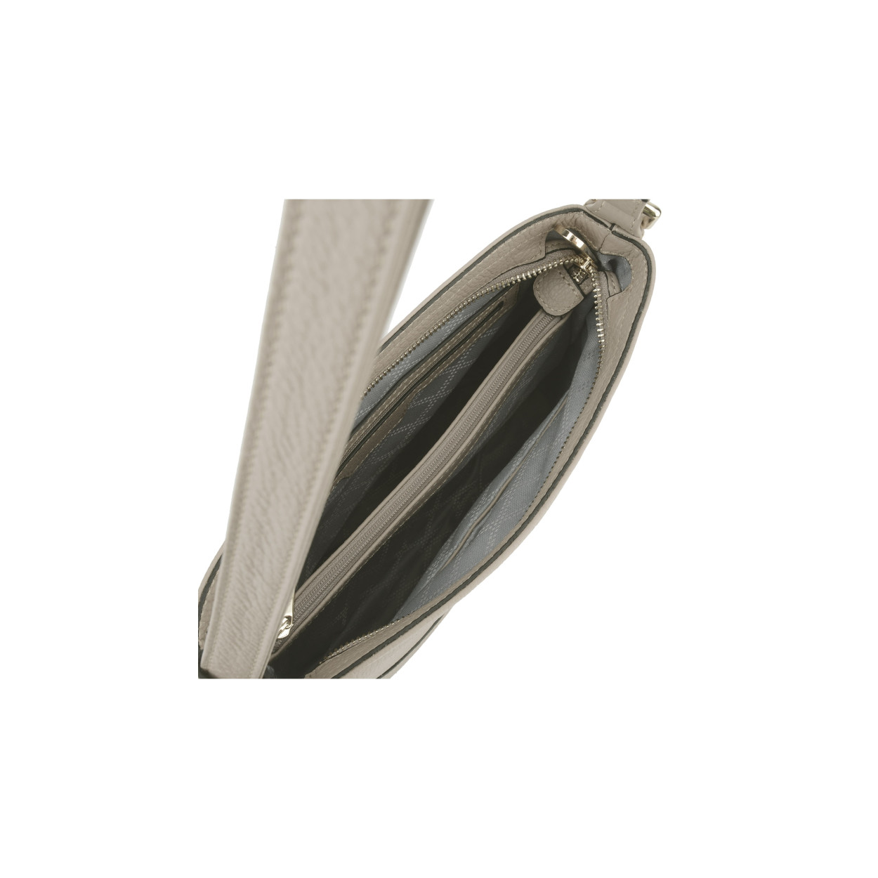 Red crossbody bag POURCHET Beige