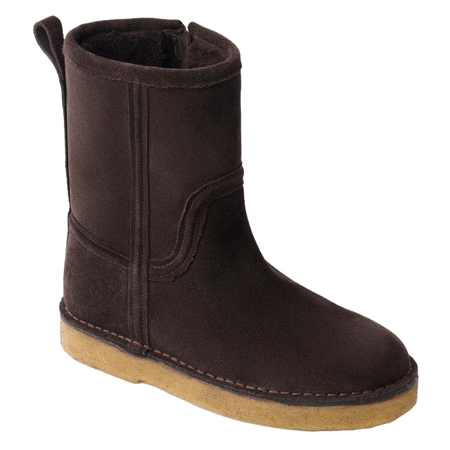 Bottes fourrées en cuir velours SOEUR