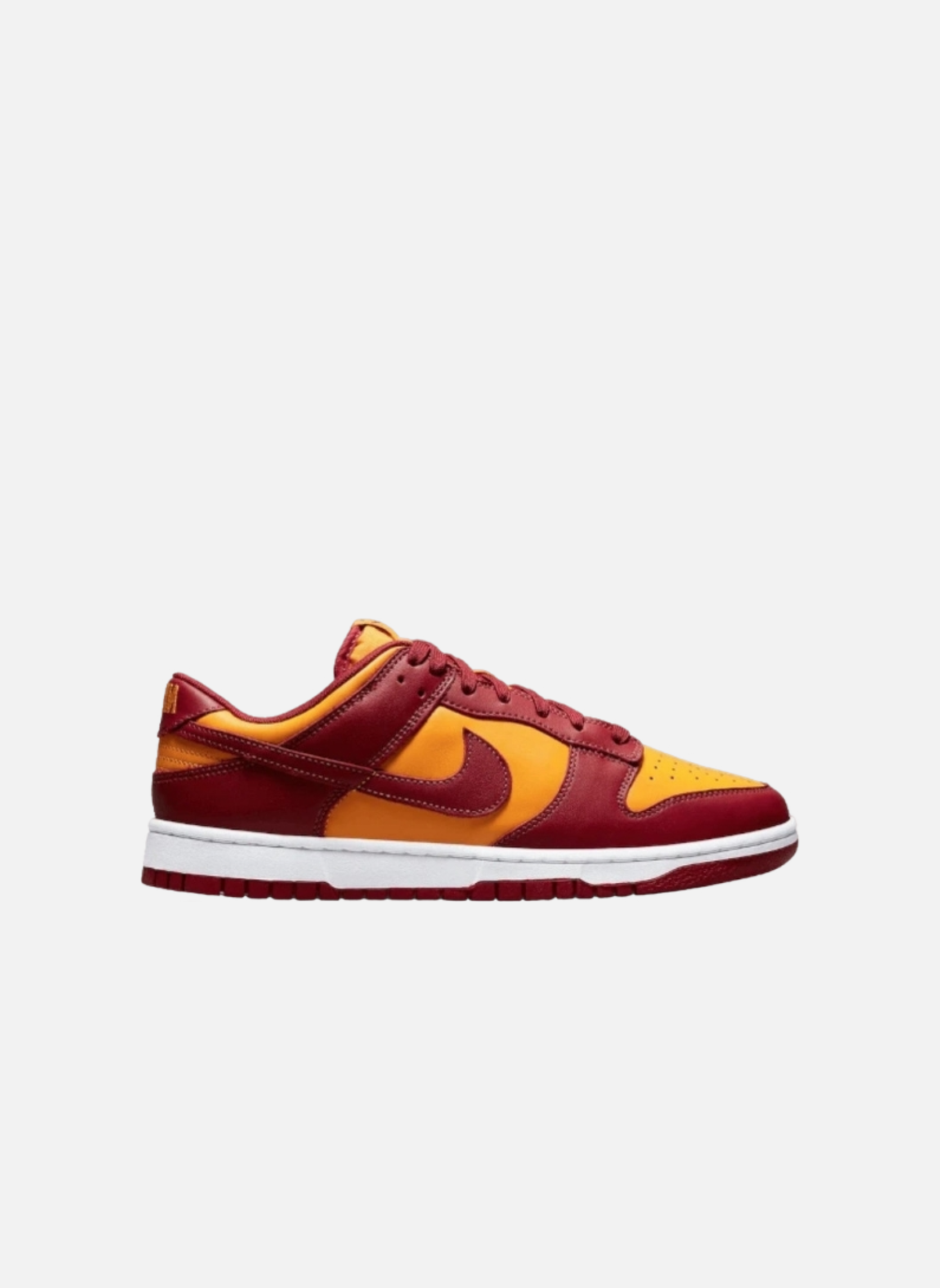 Leather low-top sneakers NIKE Orange