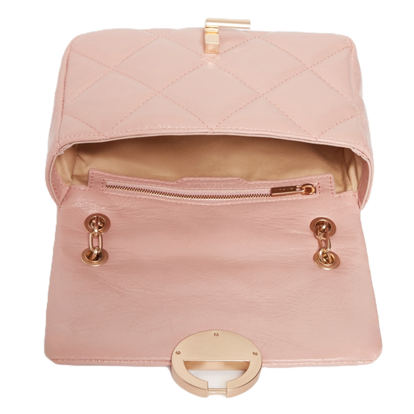 Dori leather shoulder bag VANESSA BRUNO Pink