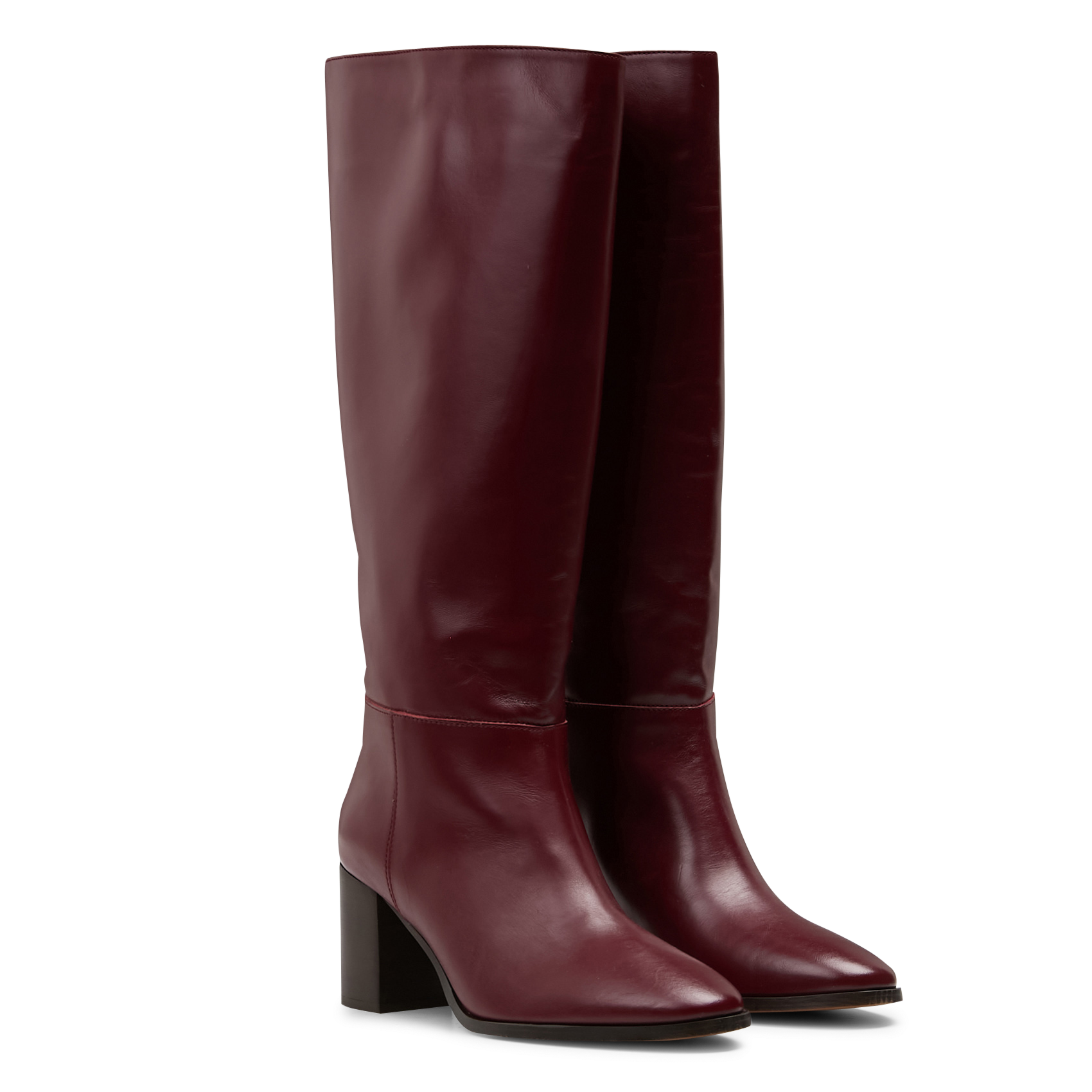 Bottes en cuir LA FEE MARABOUTEE Rouge