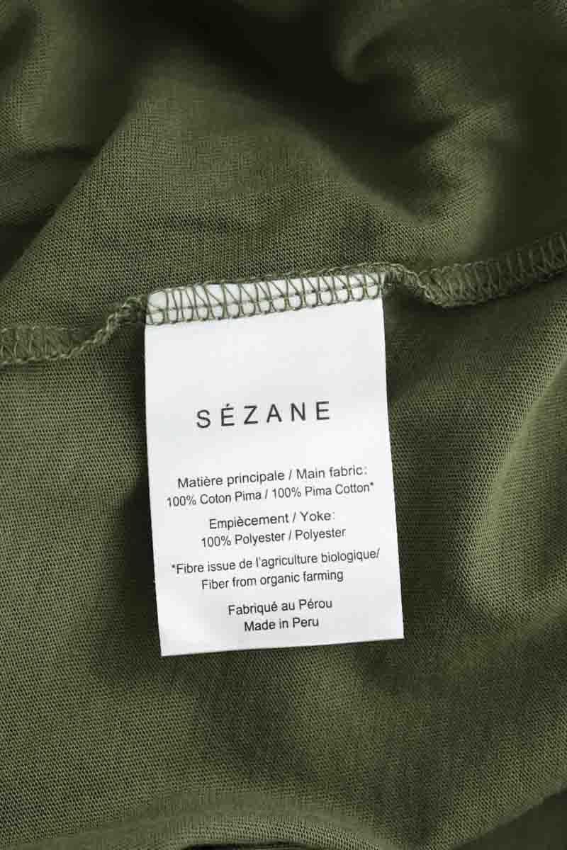 Cotton dress SEZANE - Seconde main Khaki