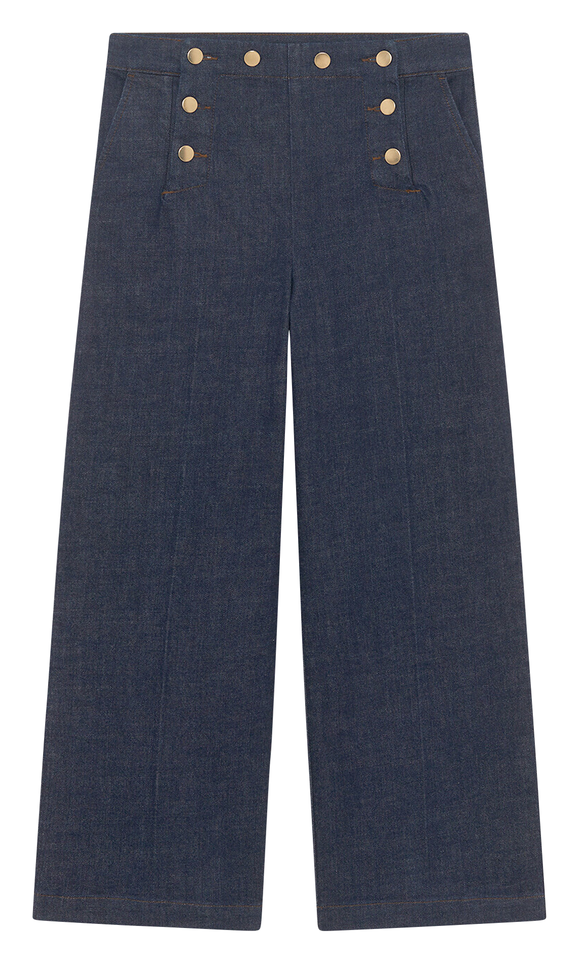 Cotton-blend chinos CAROLL Blue