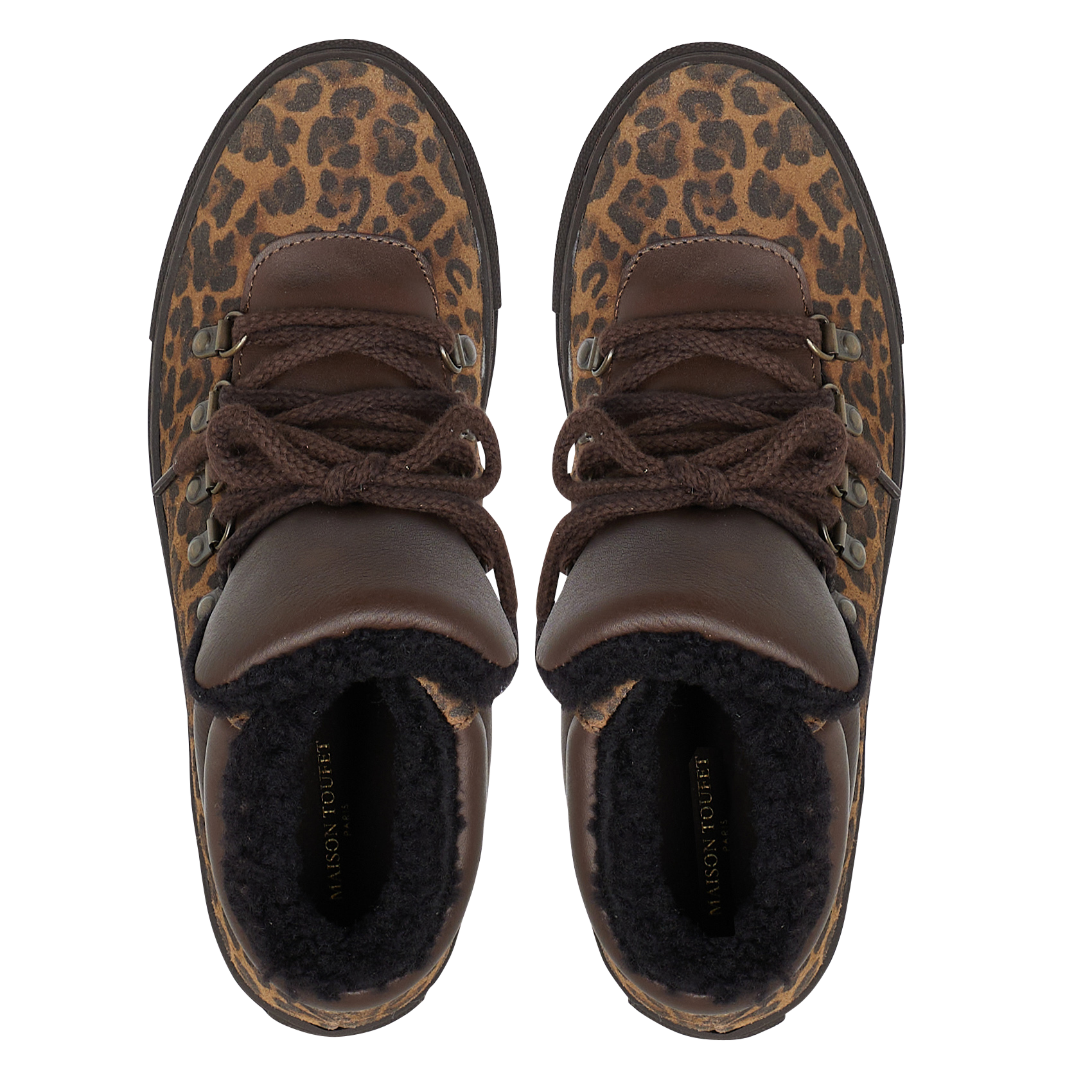 Hoge sneakers van leermix MAISON TOUFET Veelkleurig