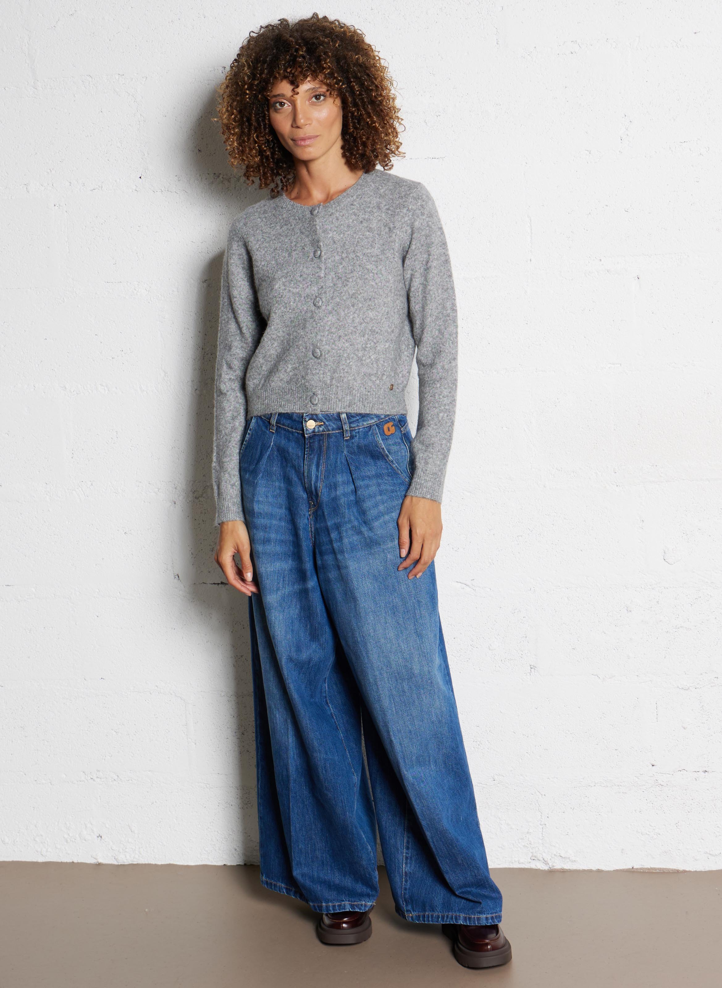 Weit geschnittene Jeans - aus Baumwolle - Look 4