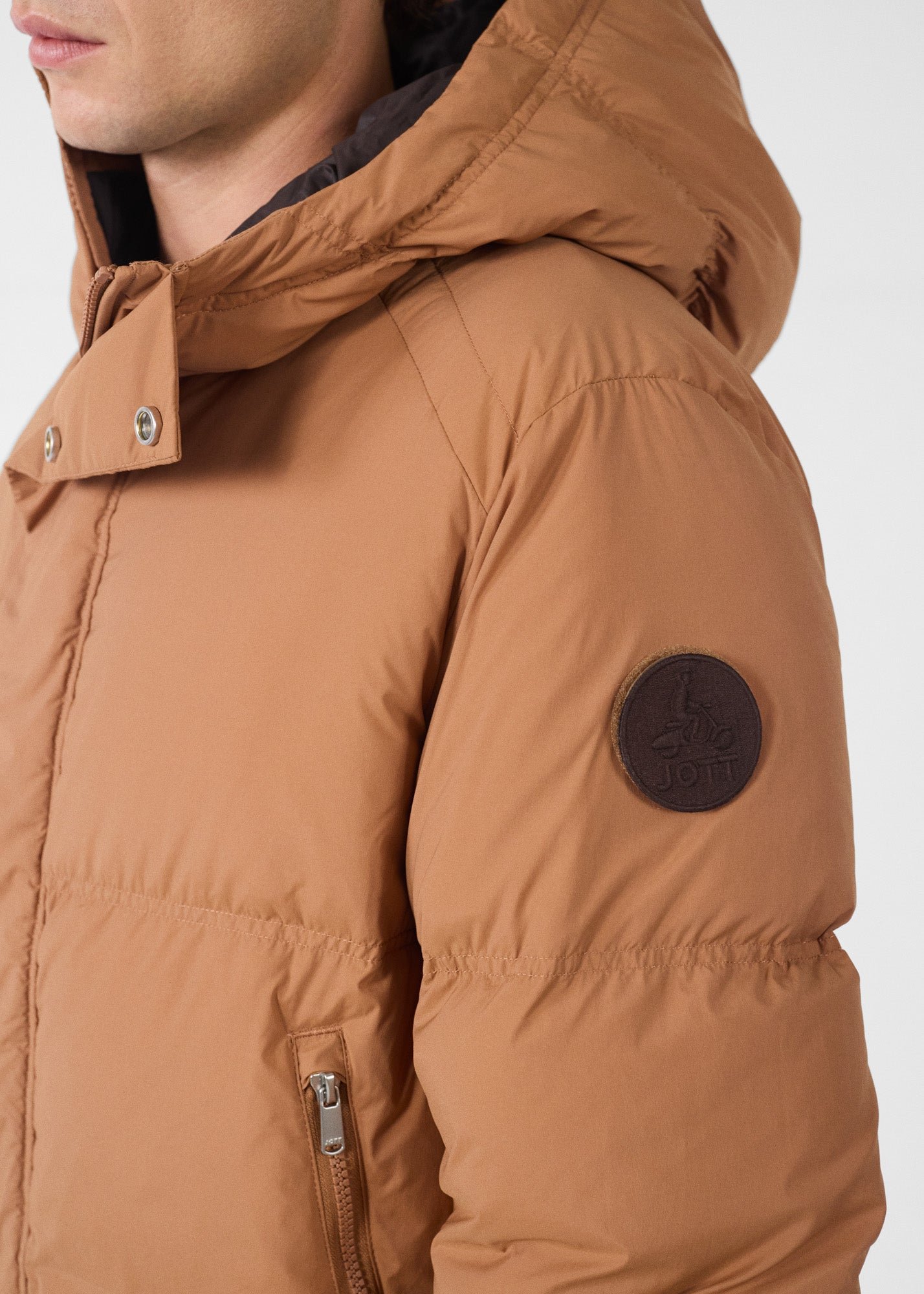 Sanji puffer cold weather jacket JOTT Brown